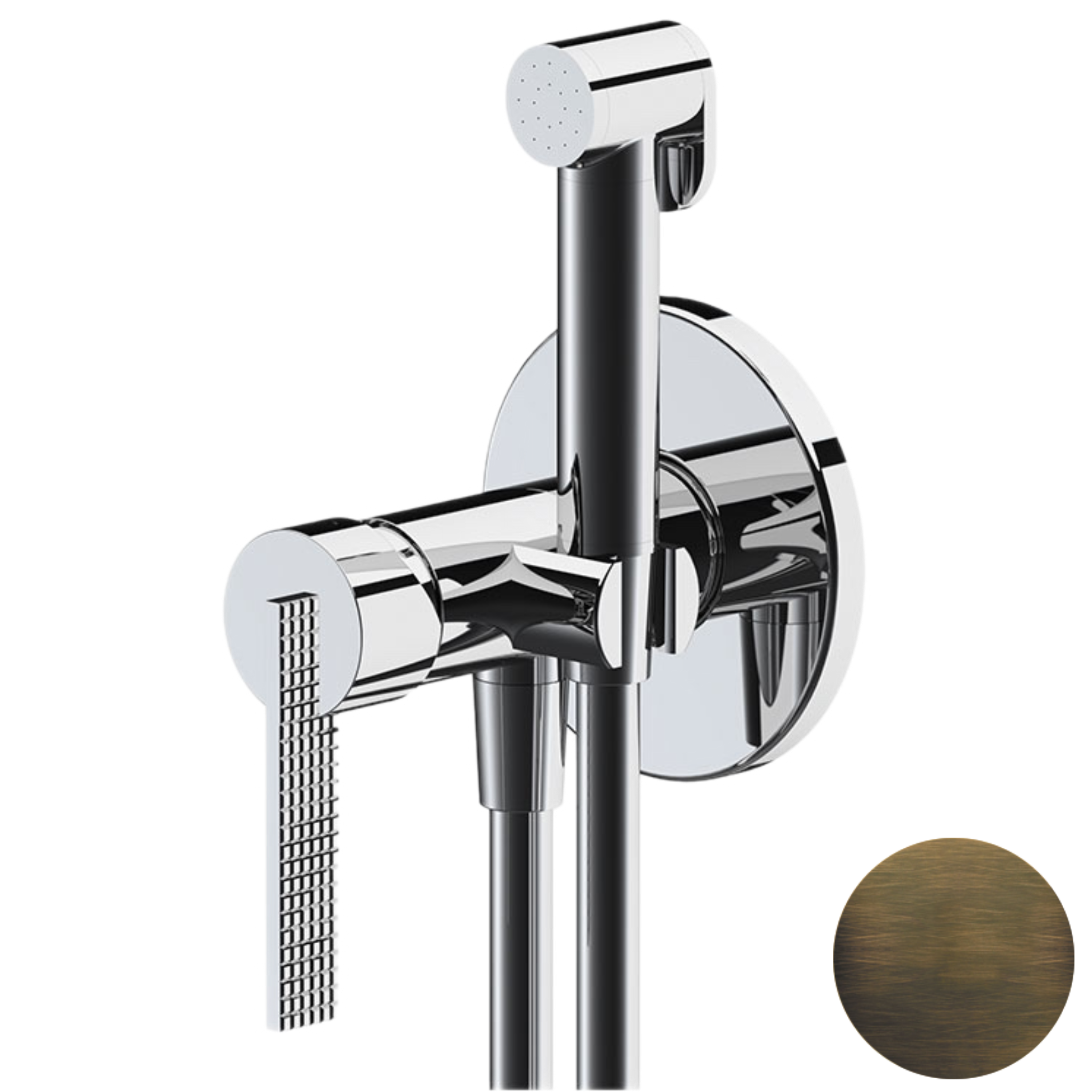 Гигиенический душ со смесителем Daniel Club ANC645BP4DCSM, латунь Сан-Марко