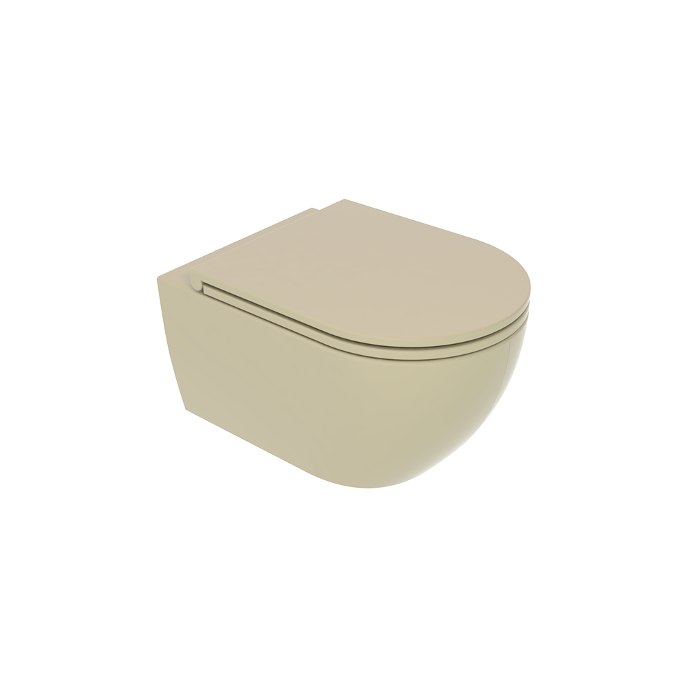 Чаша подвесного унитаза со смывом Smart Clean GSG Ceramic Design Like LKWCSO016, медовый