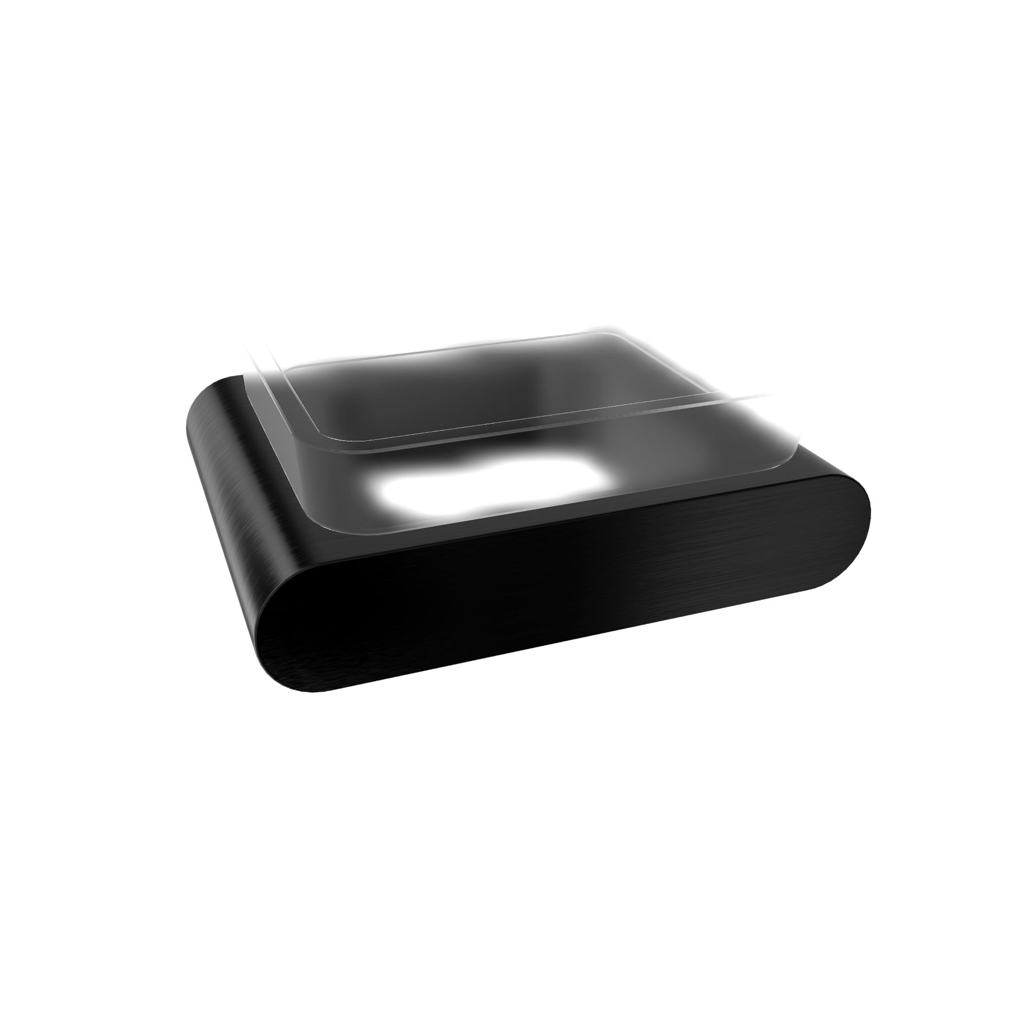 Мыльница Remer Lounge LN10GM, оружейная сталь PVD