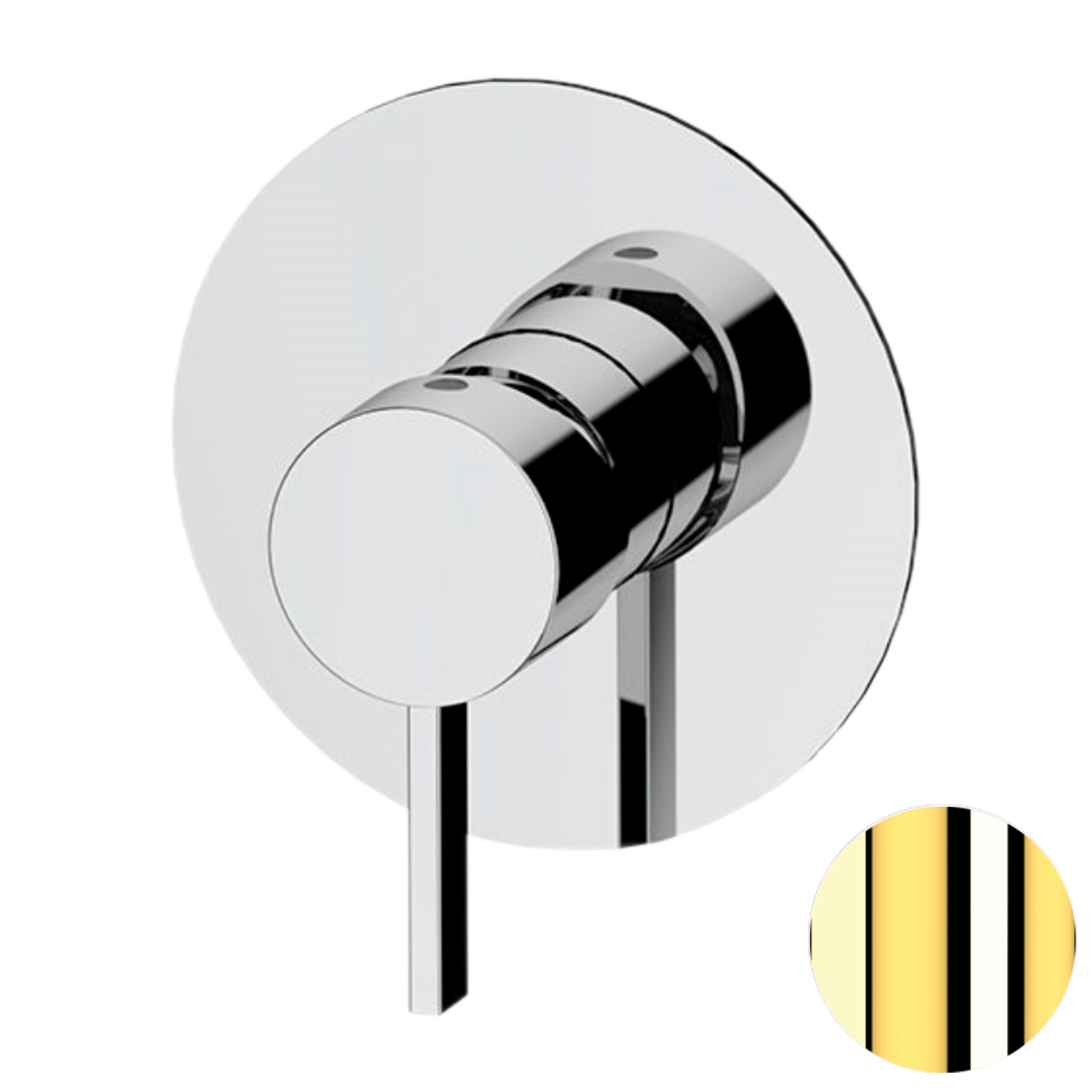 Смеситель для душа Remer Metrica MC30LGP, золото глянцевое PVD