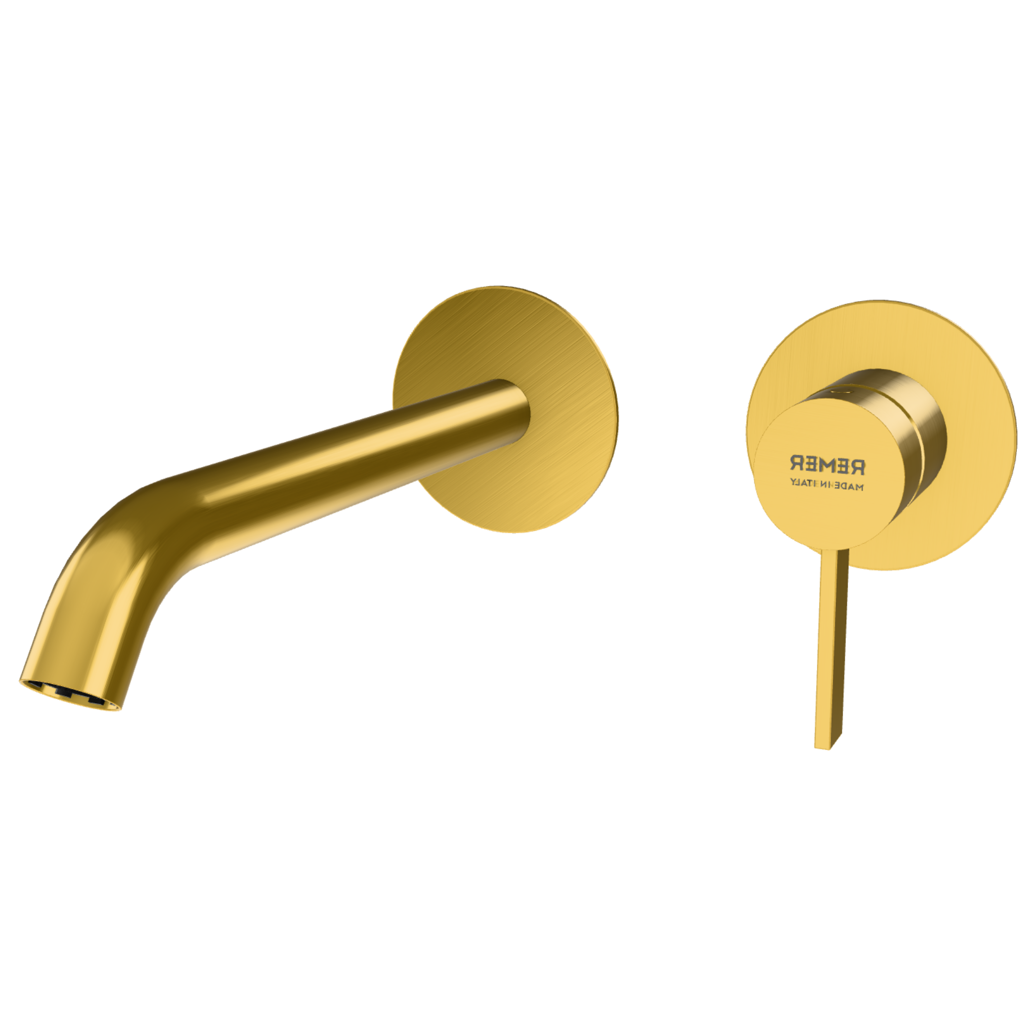 Смеситель для раковины Remer Metrica MC15PLWBBG, золото брашированное