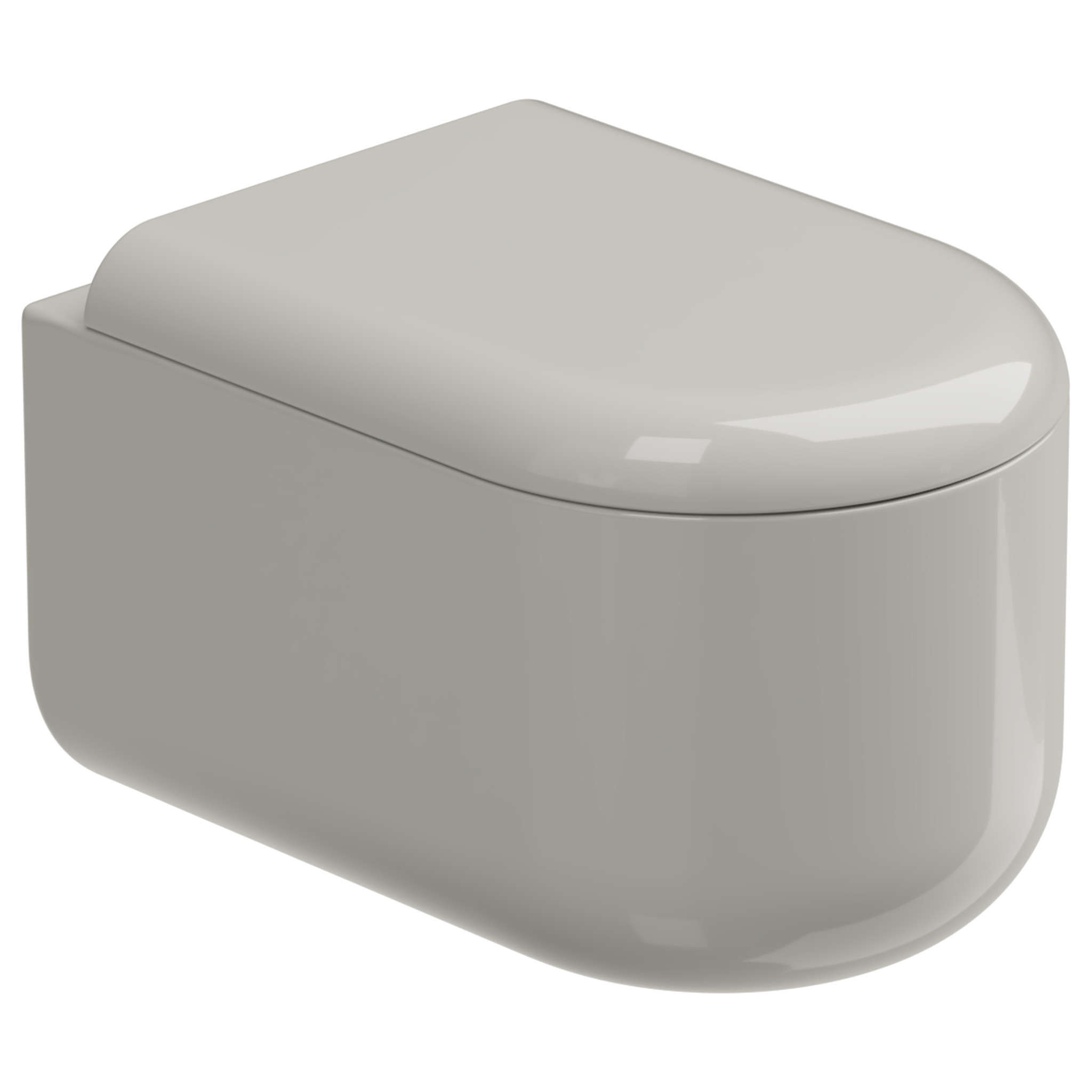 Чаша подвесного унитаза Eco Clean (торнадо) GSG Ceramic Design Petra PEWCSOEC013, пергамон глянцевый