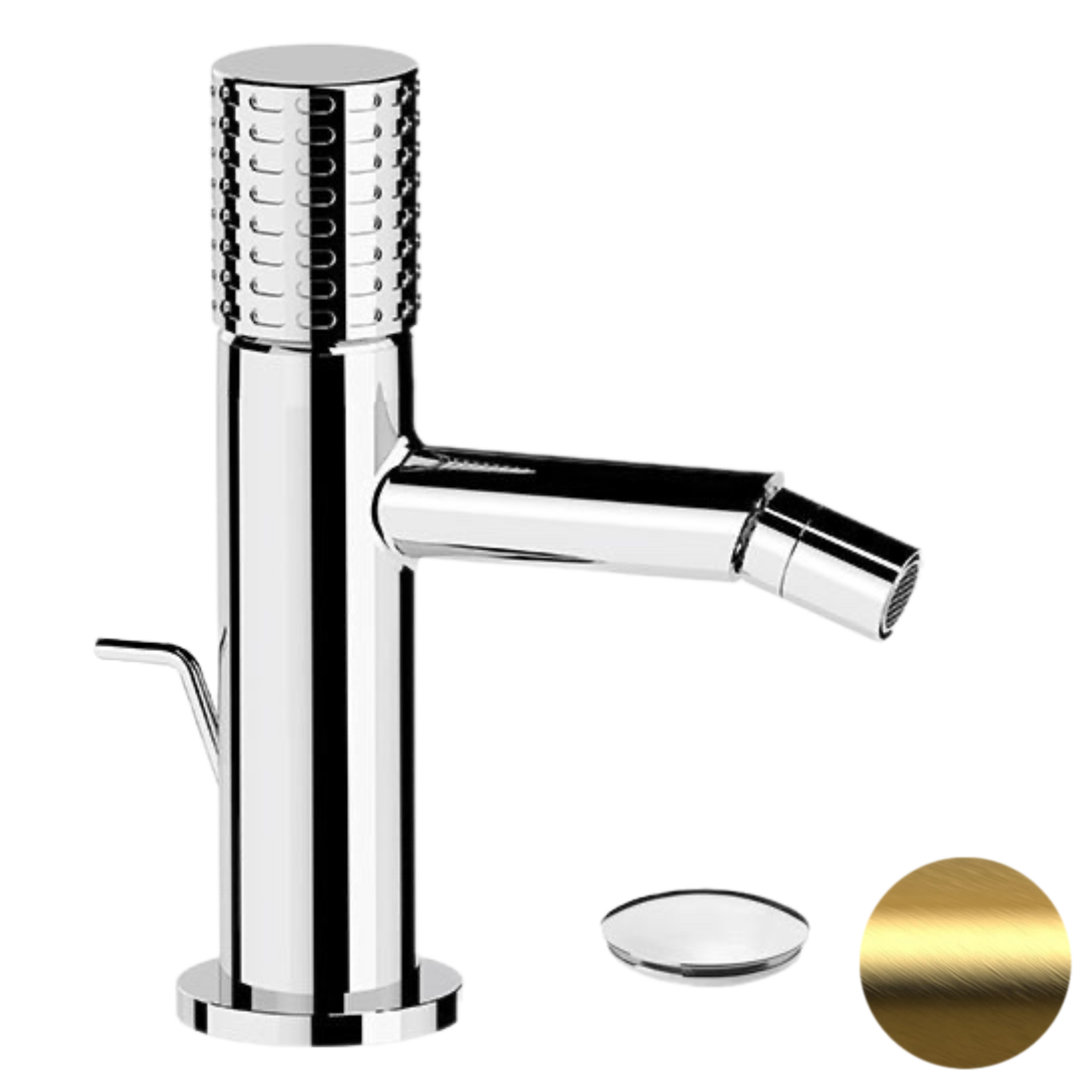 Смеситель для биде Remer Celebrity CEC20BG, золото брашированное