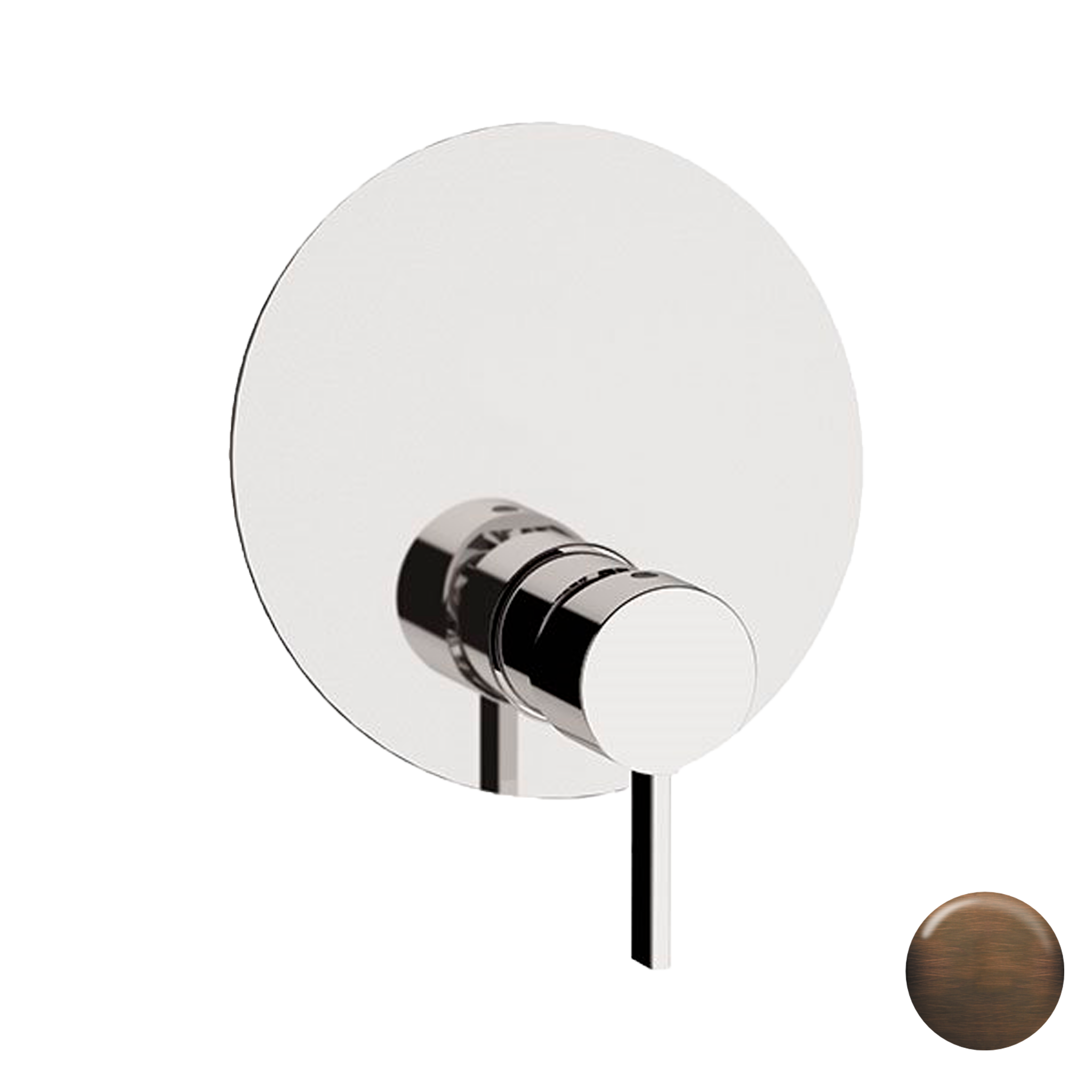 Смеситель для душа Remer Metrica MC30KBBR, бронза масляная