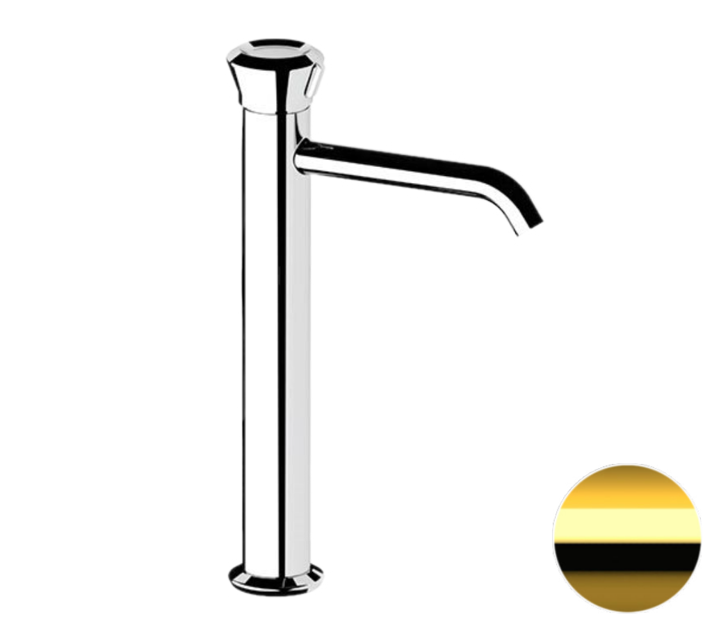 Смеситель для раковины Remer Element ET11LXLDO, золото глянцевое