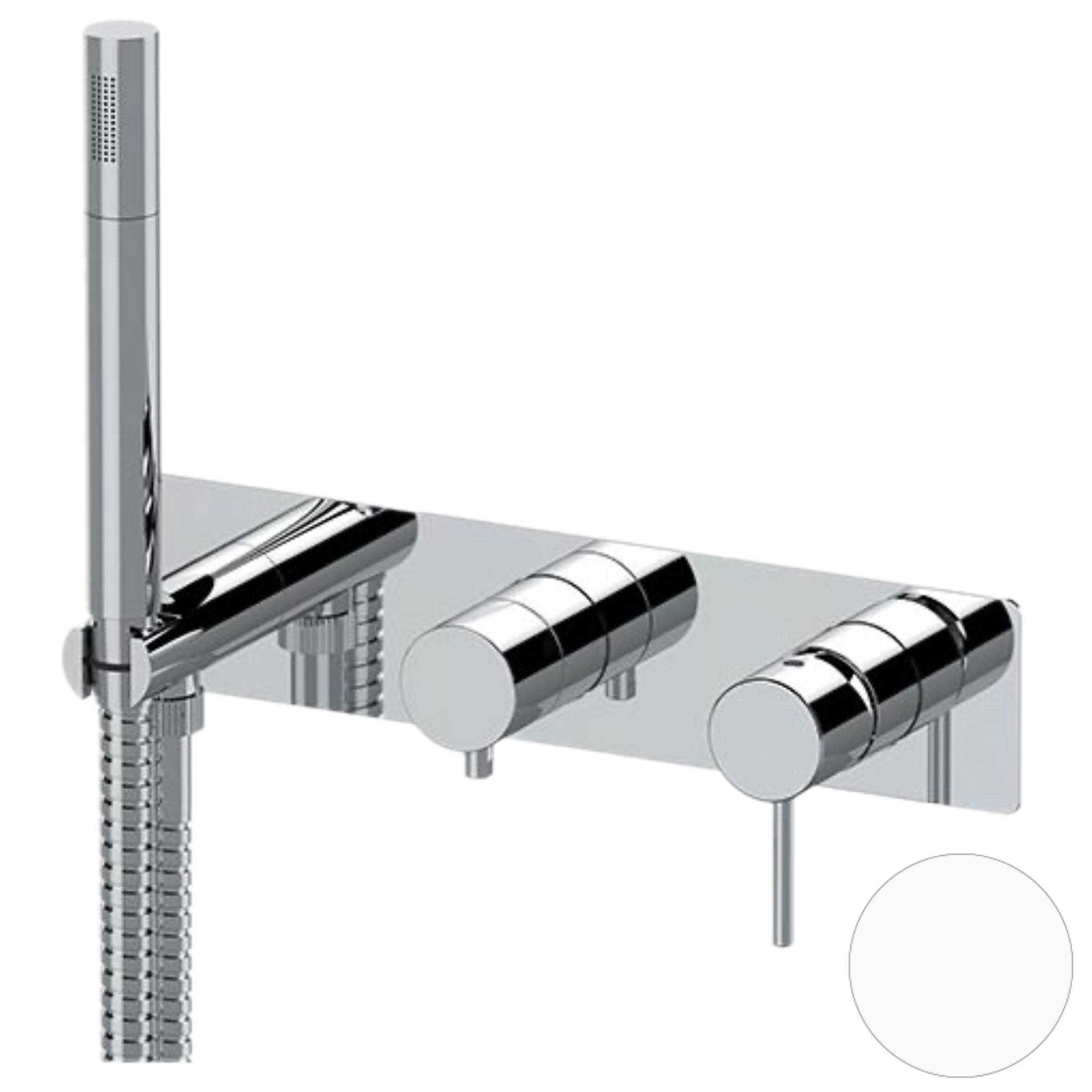 Смеситель для душа Remer X Style X97D3WBBO, белый матовый