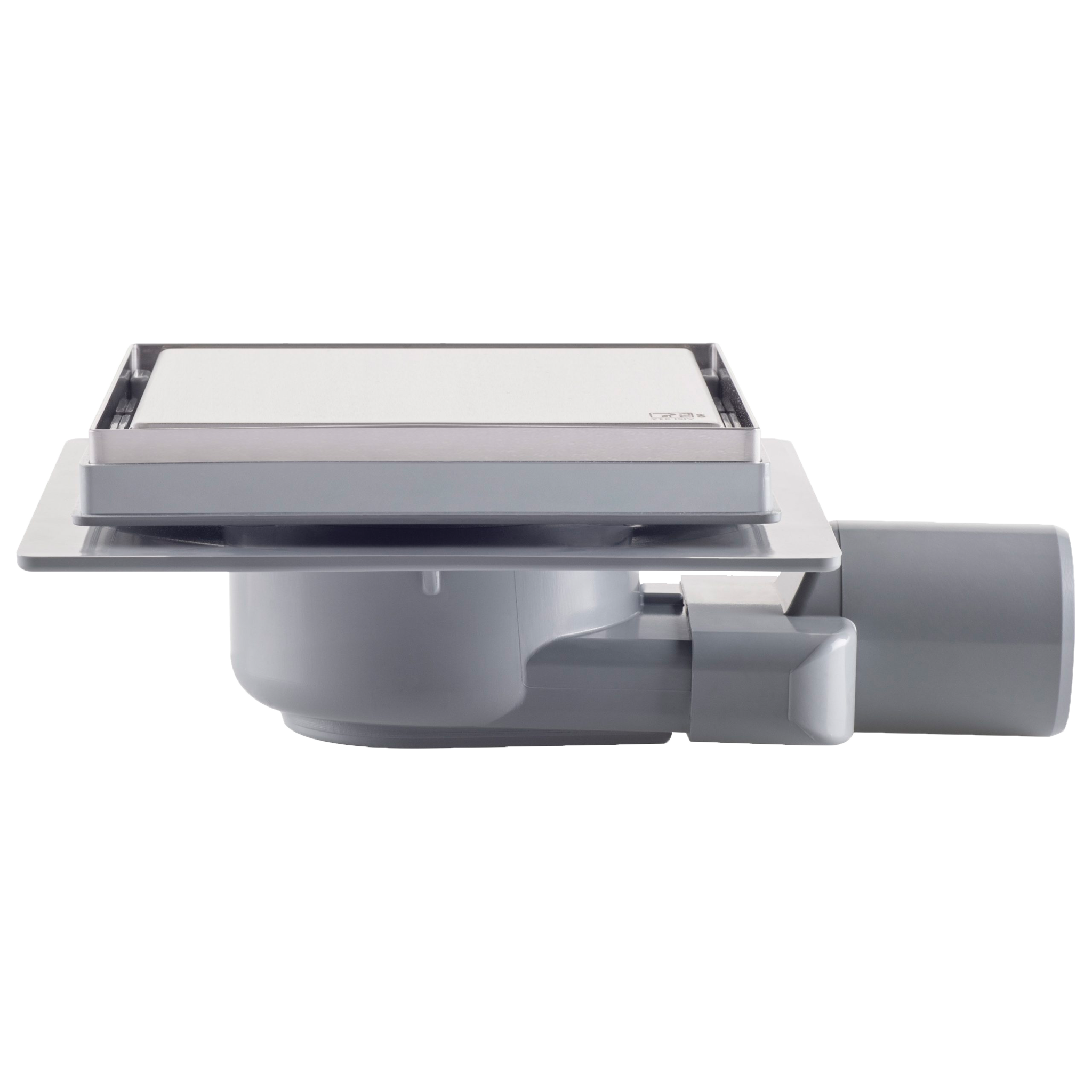 Трап 150х150 мм, сухой затвор, горизонтальный выход OMP Tea Tirana 2665.792.8