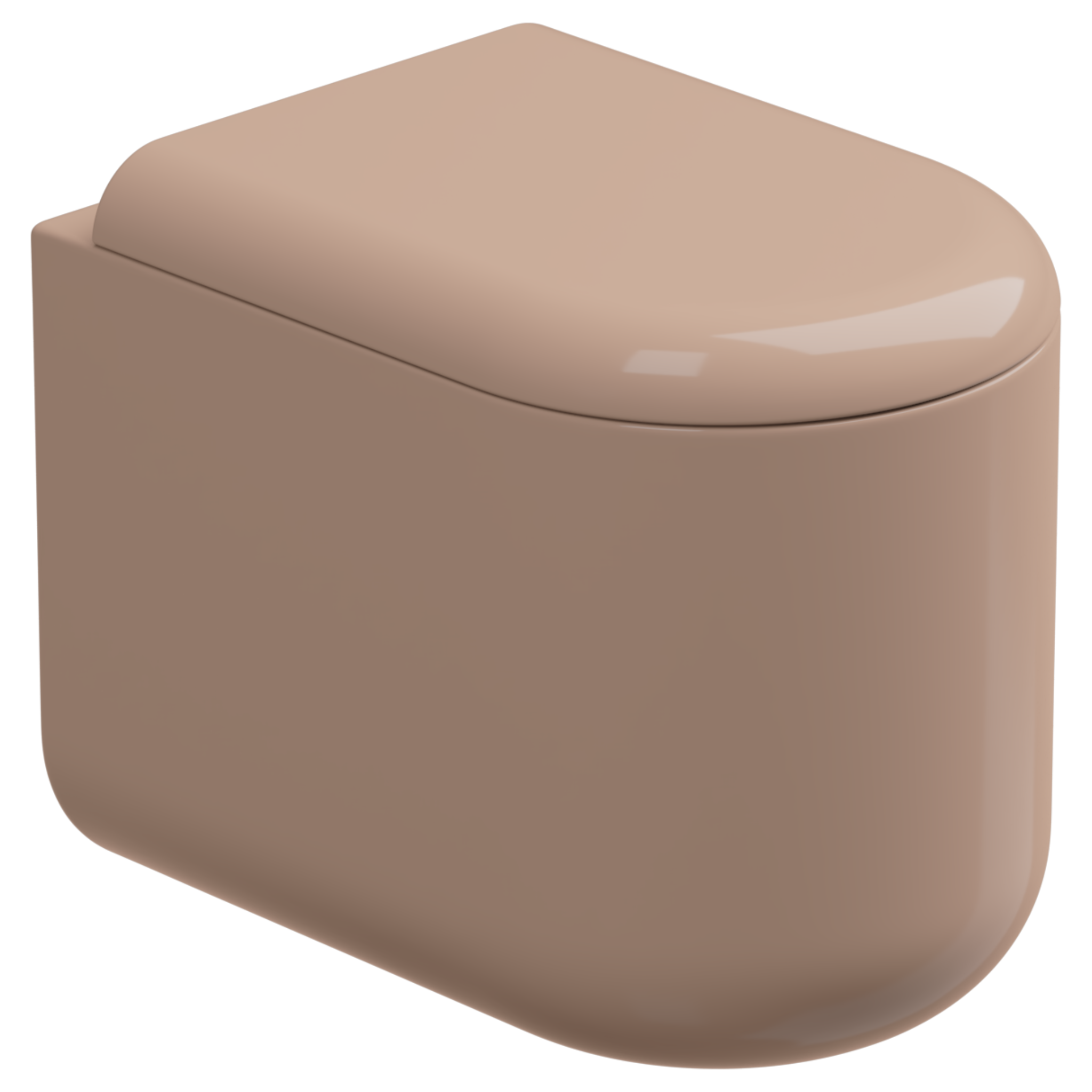 Чаша приставного унитаза Eco Clean (торнадо) GSG Ceramic Design PEWC01EC039, Rosa Glossy