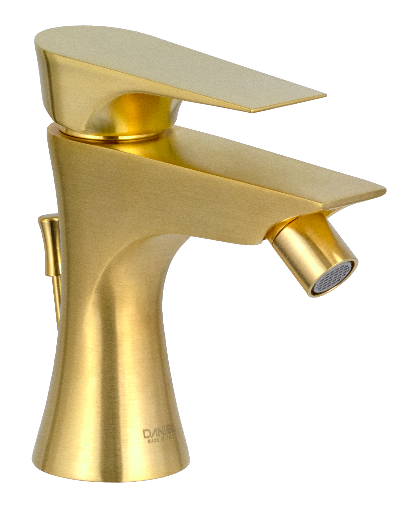 Смеситель для биде Daniel Diva DV604DP, золото брашированное