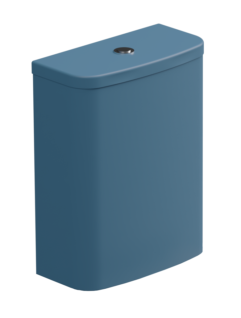 Бачок для напольного унитаза с механизмом смыва GSG Ceramic Design Like LKCIMBL027 + ACS82, Denim Matt
