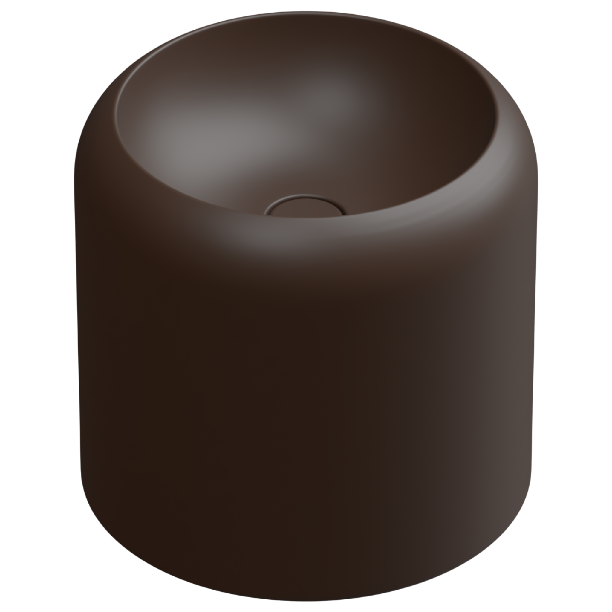 Раковина накладная 42 см GSG Ceramic Design Petra PELAVSECOLFS035, Cacao Matt