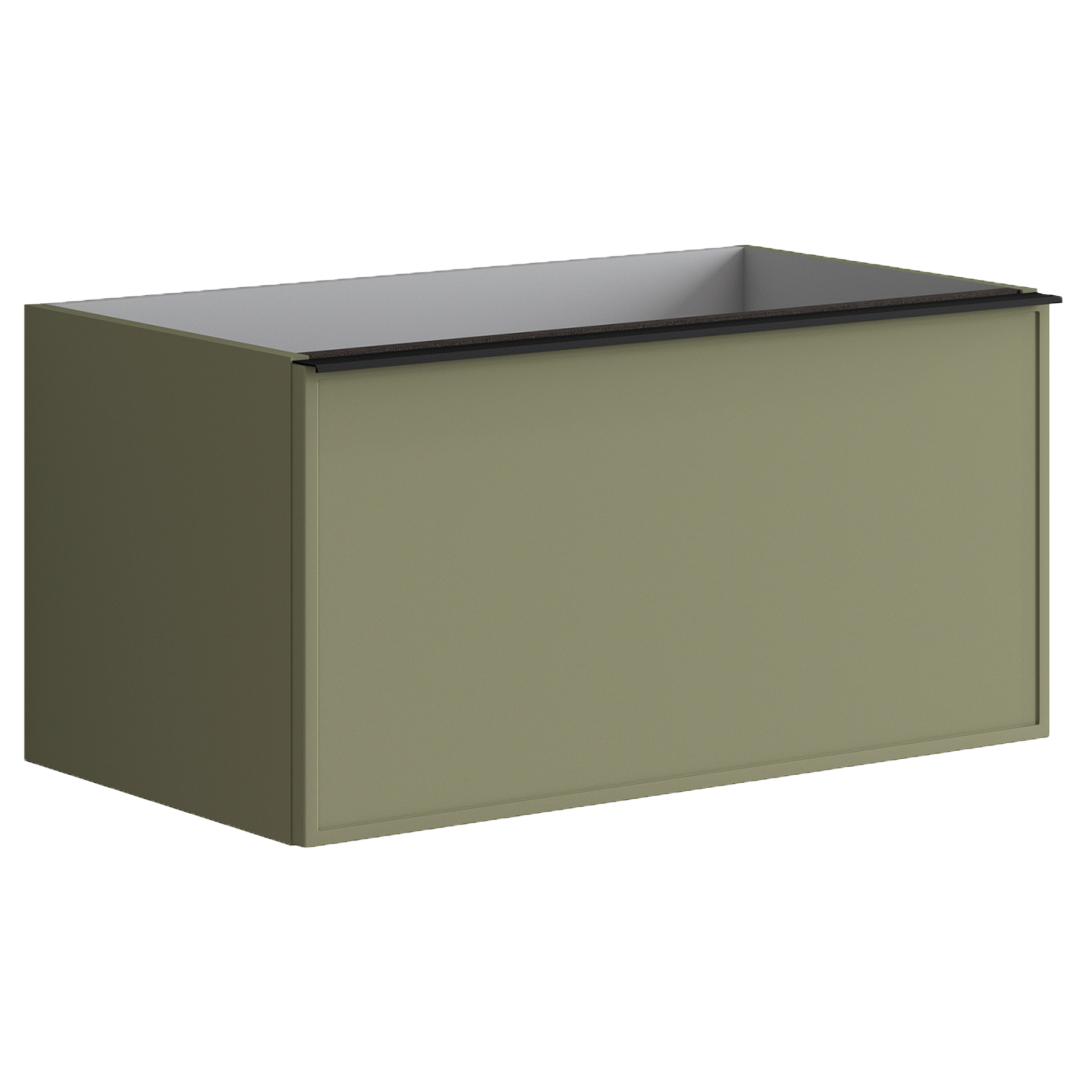  Тумба для раковины с 1 ящиком 80см Onsen Pixel 68-BP-080-F1-M57, зелёный 