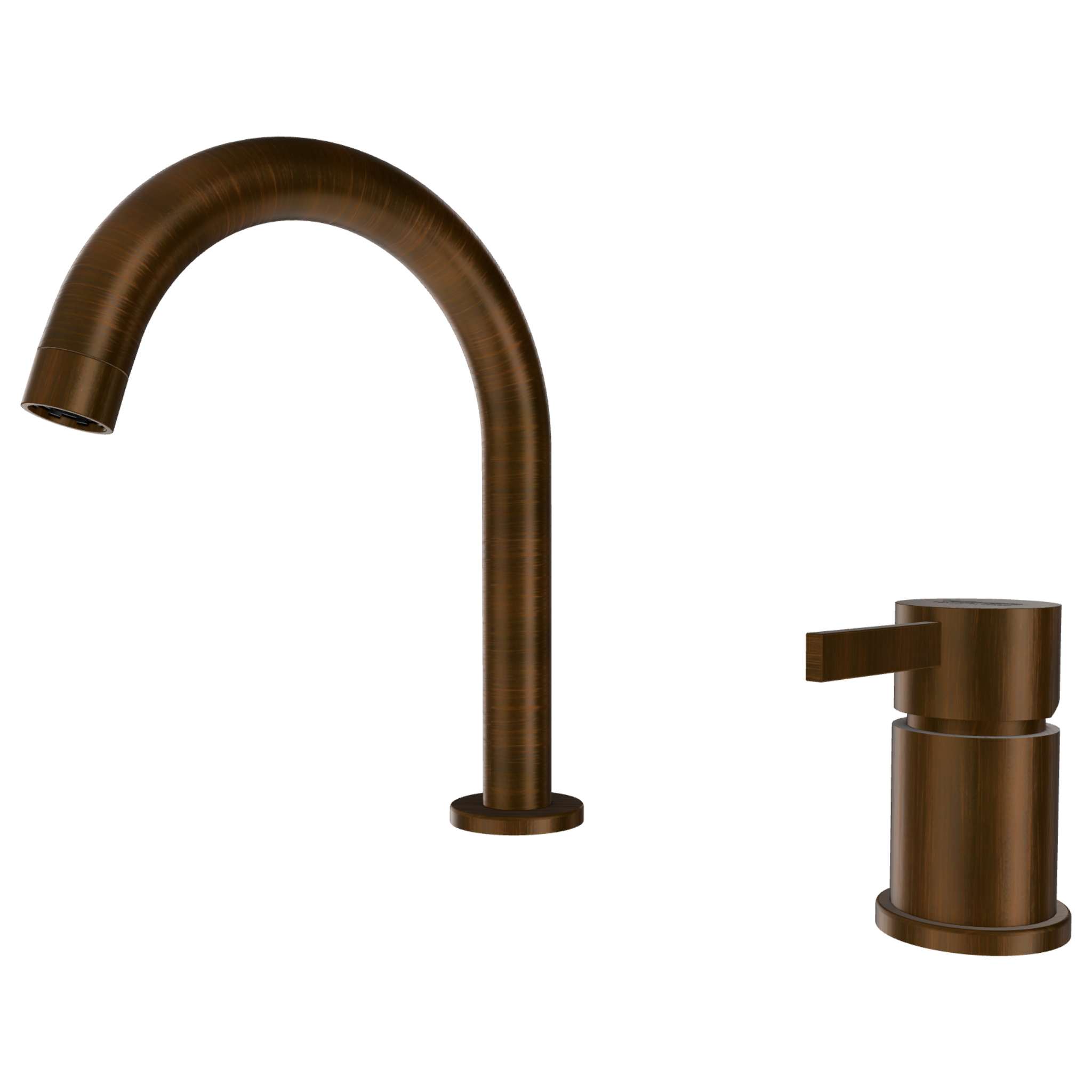 Смеситель для раковины Remer Metrica MC57BR, бронза масляная