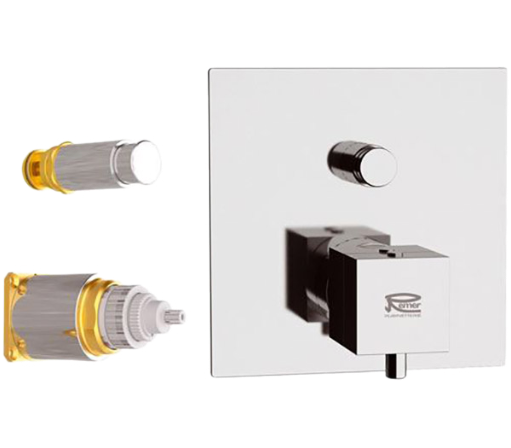 Смеситель термостатический для душа Remer Q-Elegance QT09KB
