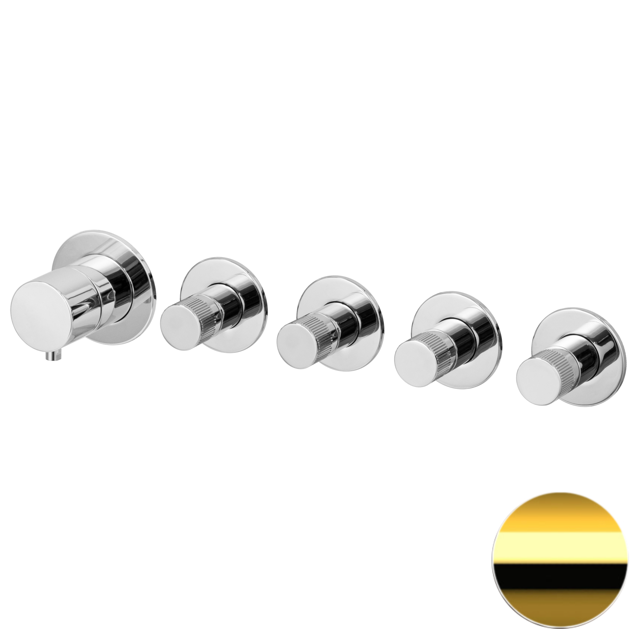 Смеситель для душа Remer X Style N98D4PWBDO, золото глянцевое