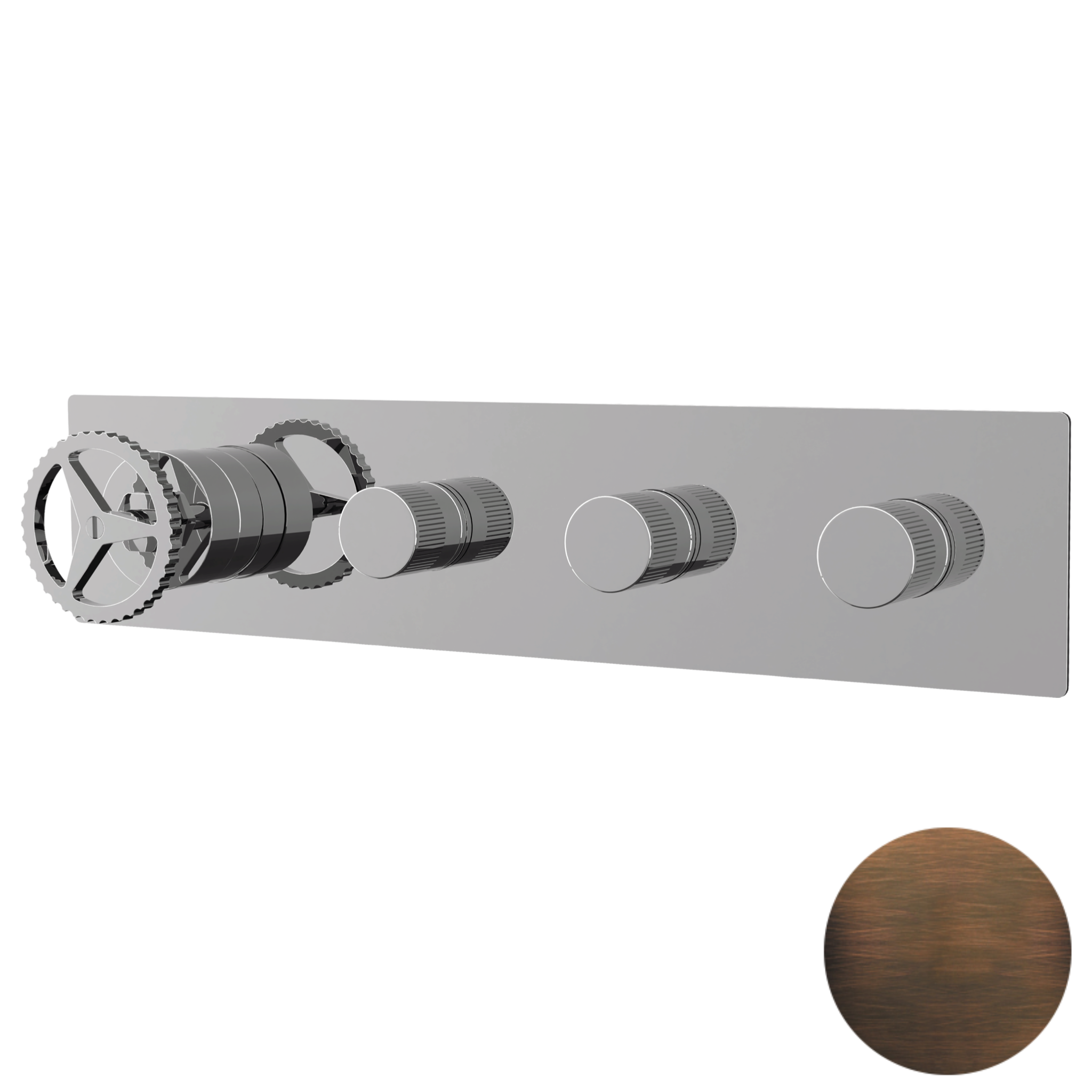 Смеситель для душа Remer Chrono CH98D3WBBR, бронза масляная