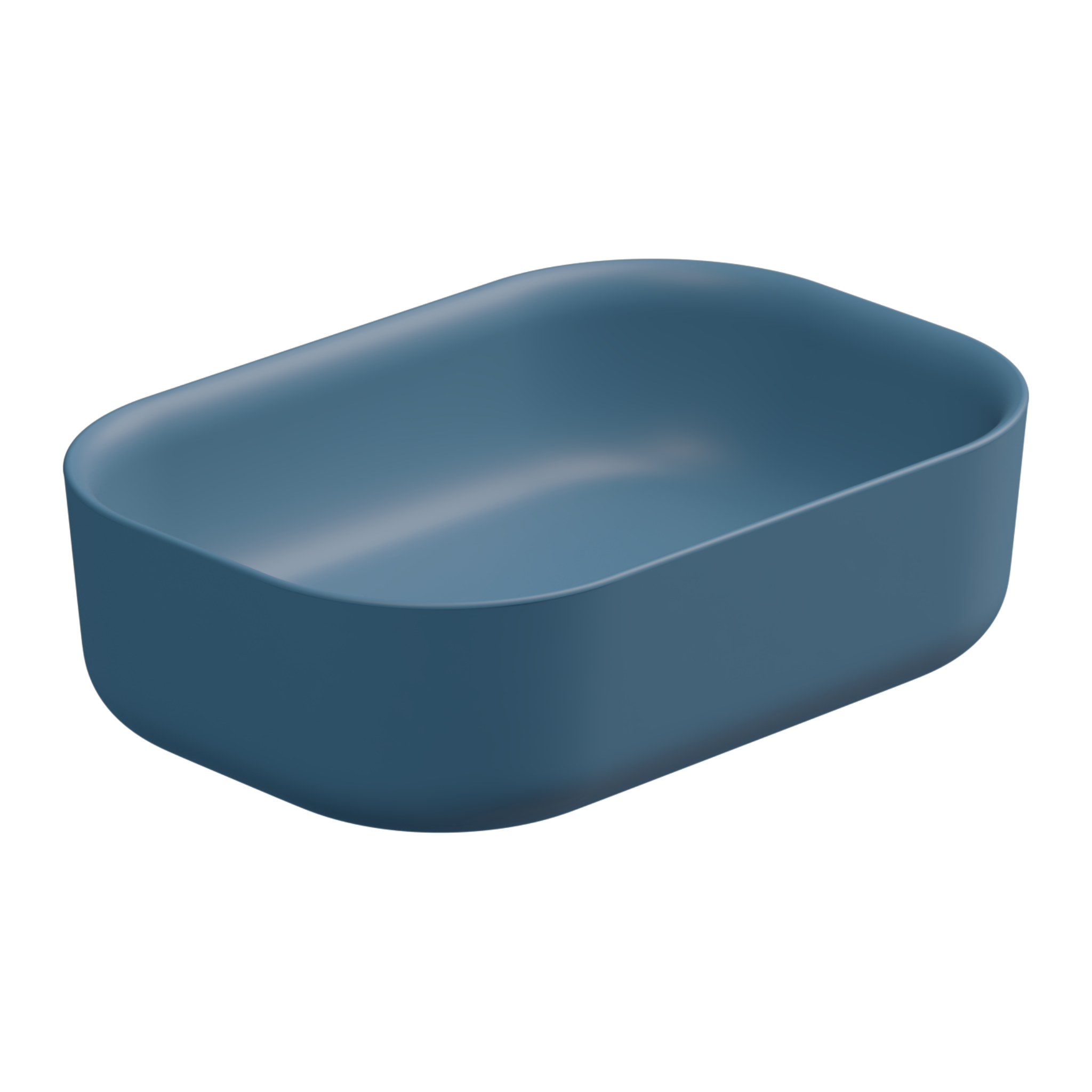 Раковина накладная 60x42 см GSG Ceramic Design Hit! HILAVRE60027, Denim Matt