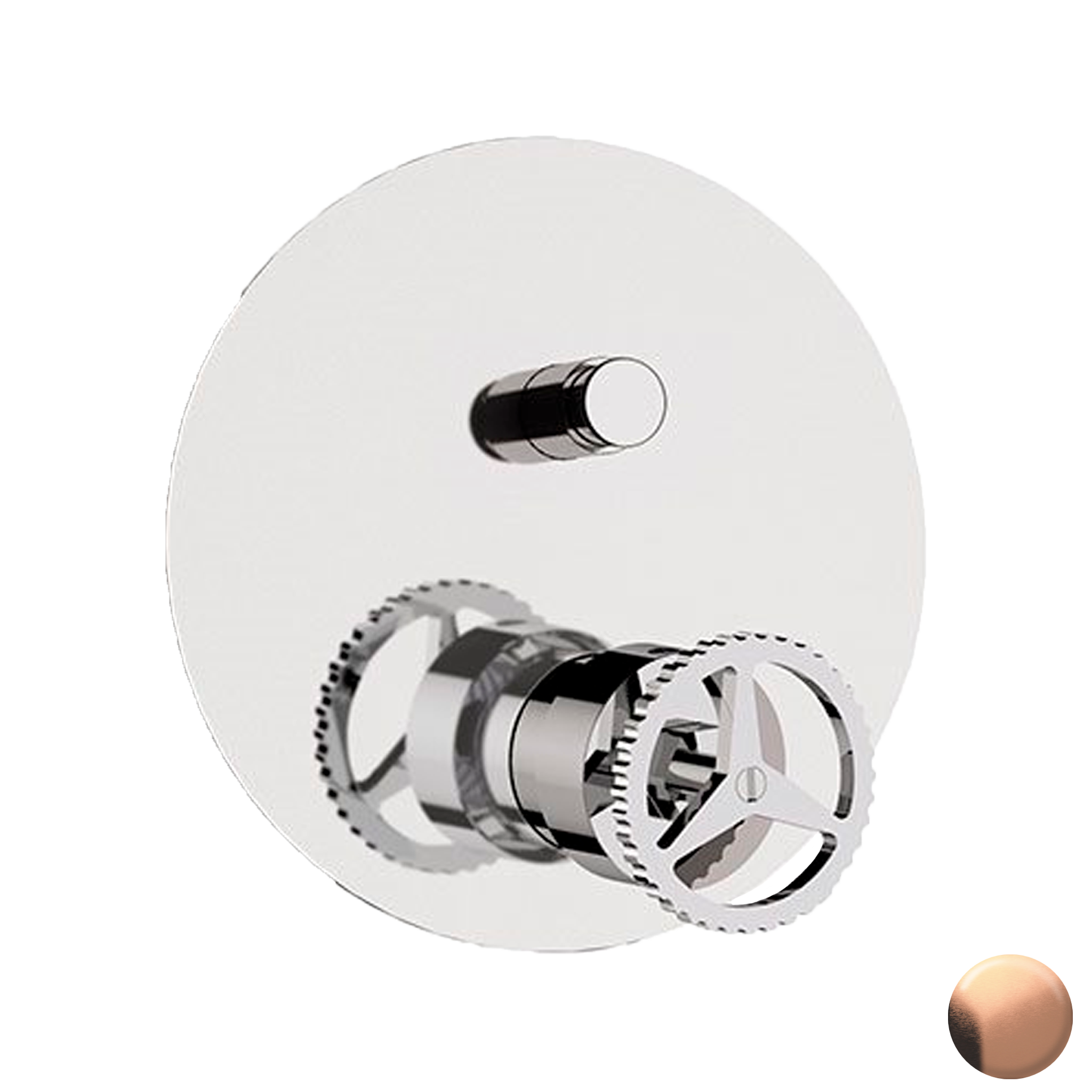 Смеситель для душа Remer Chrono CH09KBRP, медь брашированная