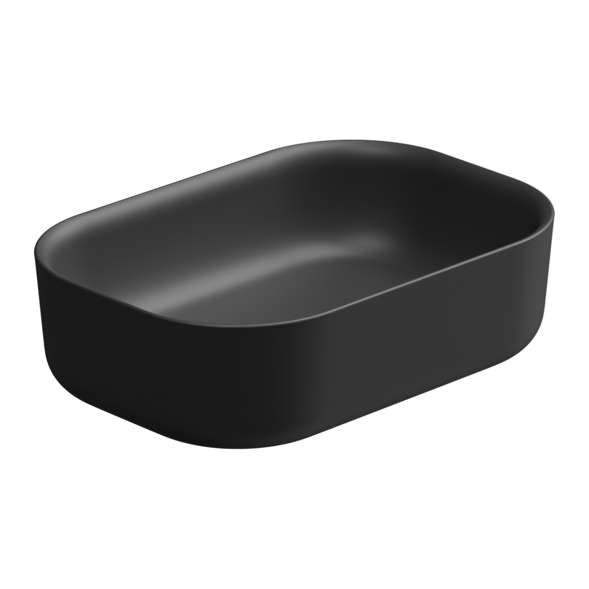 Раковина накладная 60x42 см GSG Ceramic Design Hit! HILAVRE60003, черный матовый