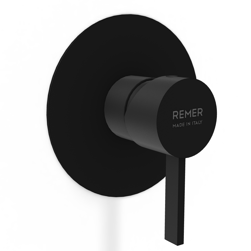 Смеситель для душа Remer Metrica MC30LNO, черный матовый