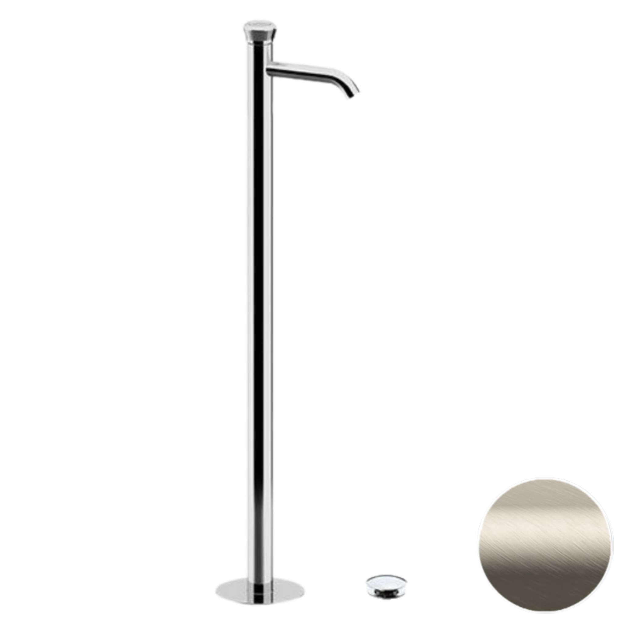 Смеситель для раковины Remer Element ET18XV, сталь