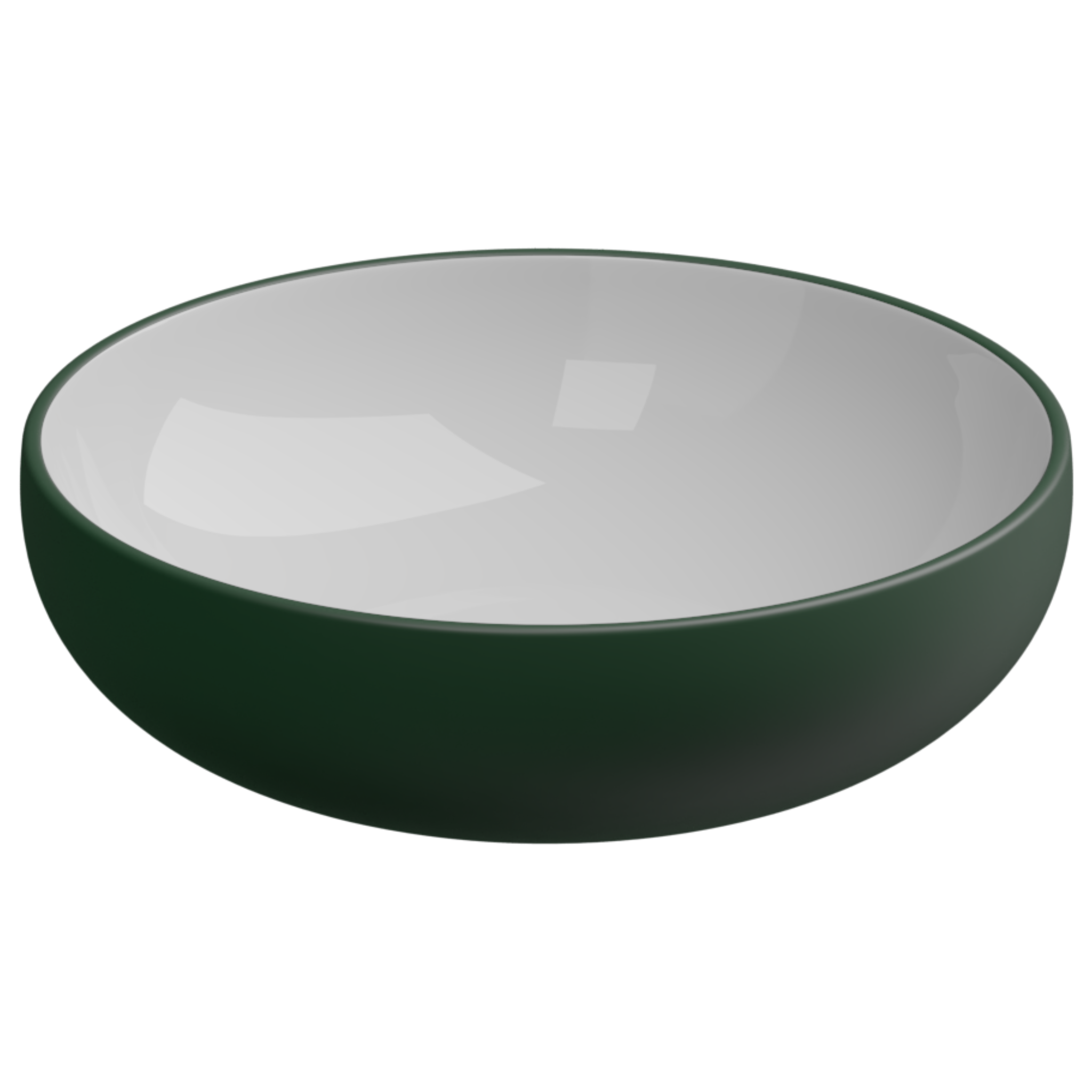 Раковина накладная биколор 45 см GSG Ceramic Design Easy EALAVRO45BI000/036, White/Smeraldo Matt