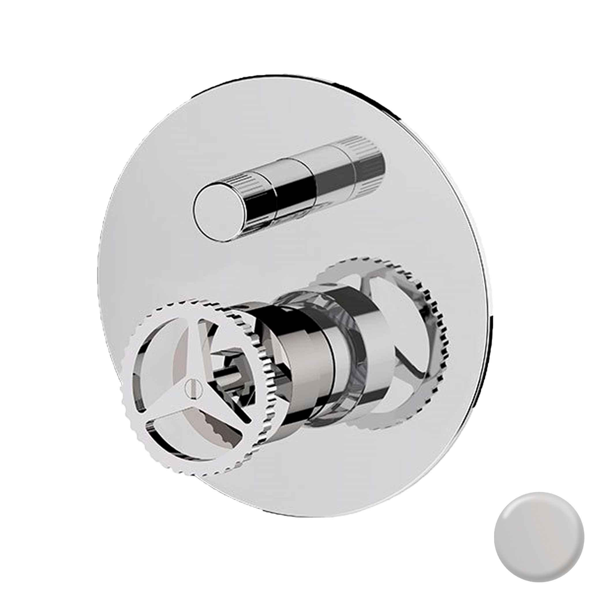 Смеситель для душа Remer Chrono CH09HLBO, белый матовый