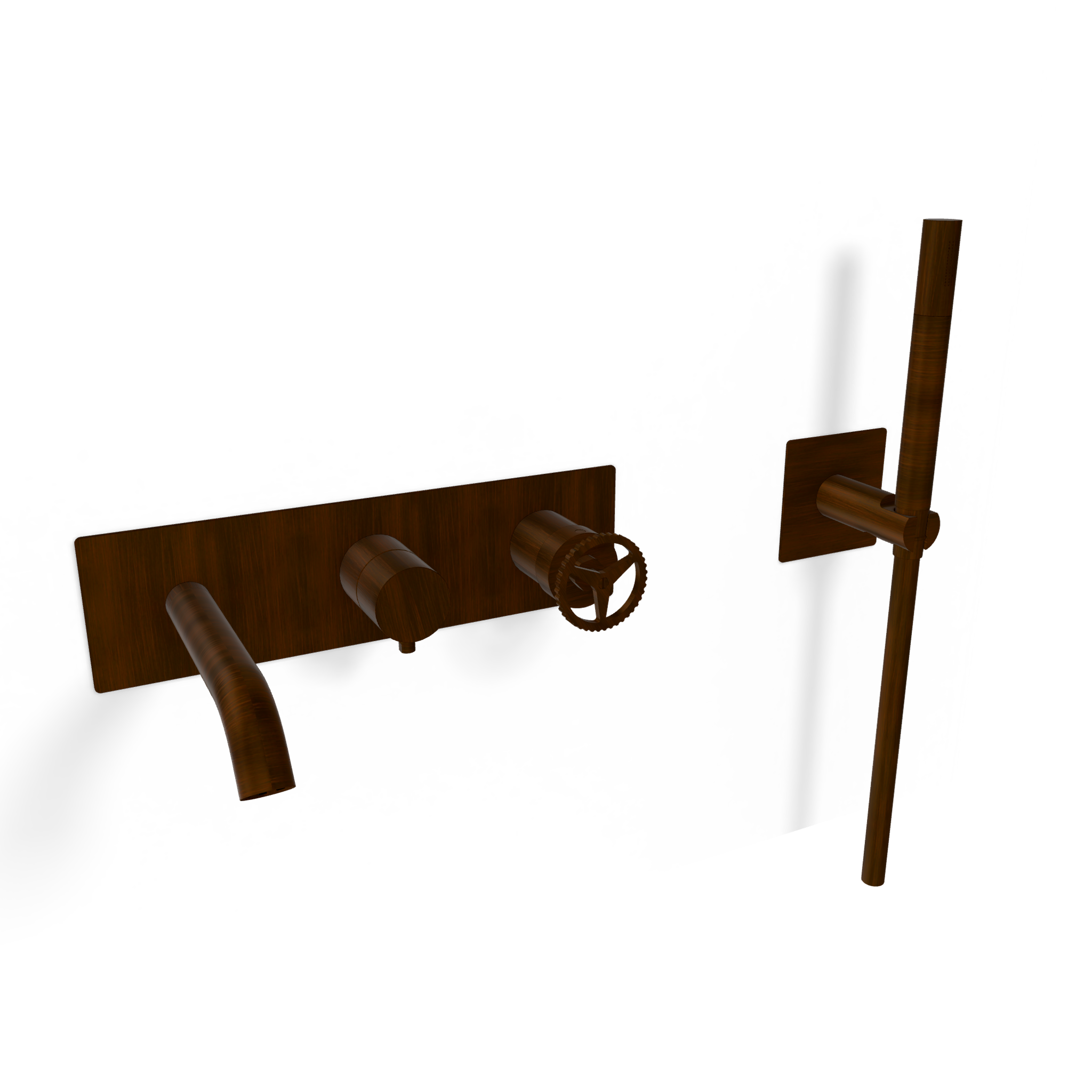 Смеситель для ванны Remer Chrono CH53D2WBBR, бронза масляная