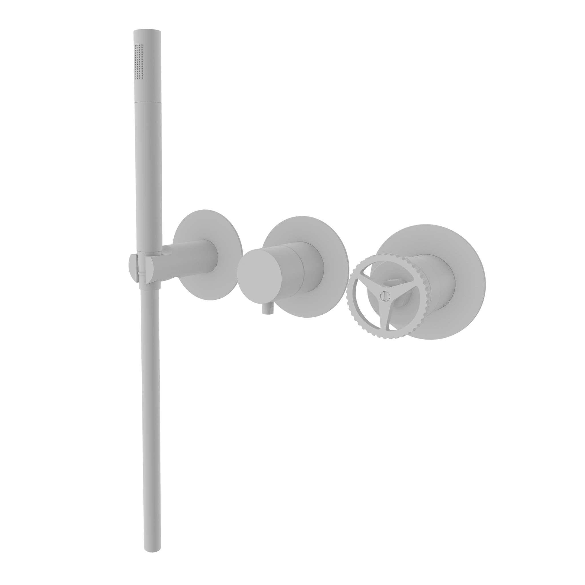 Смеситель для душа Remer Chrono CH97D3PWBBO, белый матовый