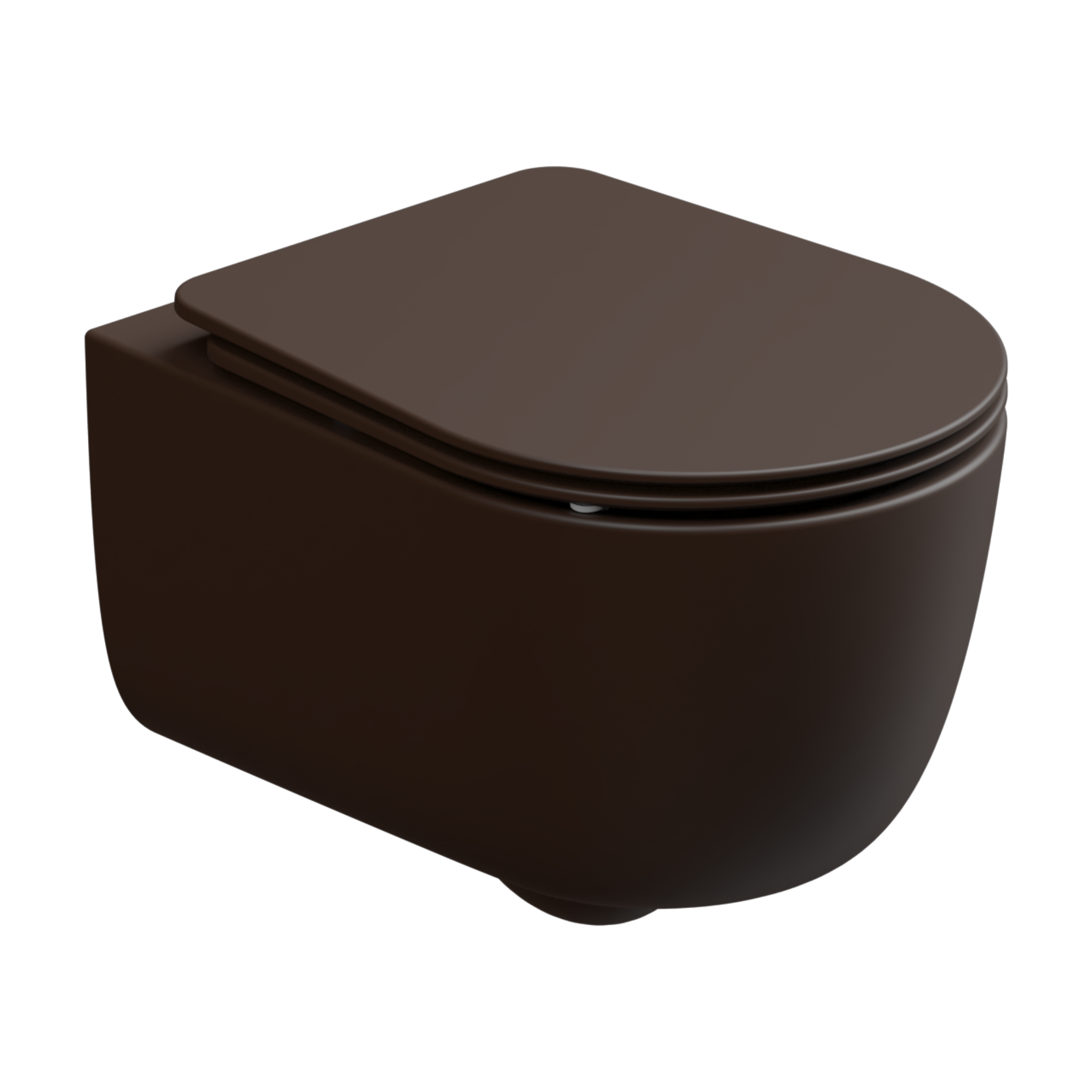 Чаша подвесного унитаза со смывом Smart Clean GSG Ceramic Design Hit! HIWCSO035, Cacao Matt