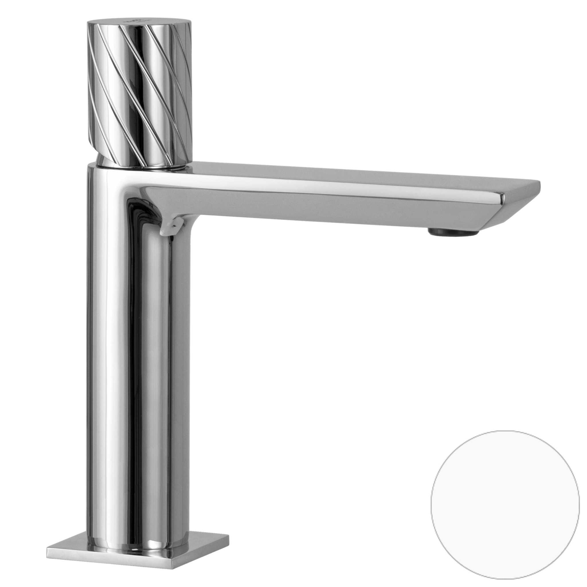 Смеситель для раковины Remer Edge EG710BO, белый матовый