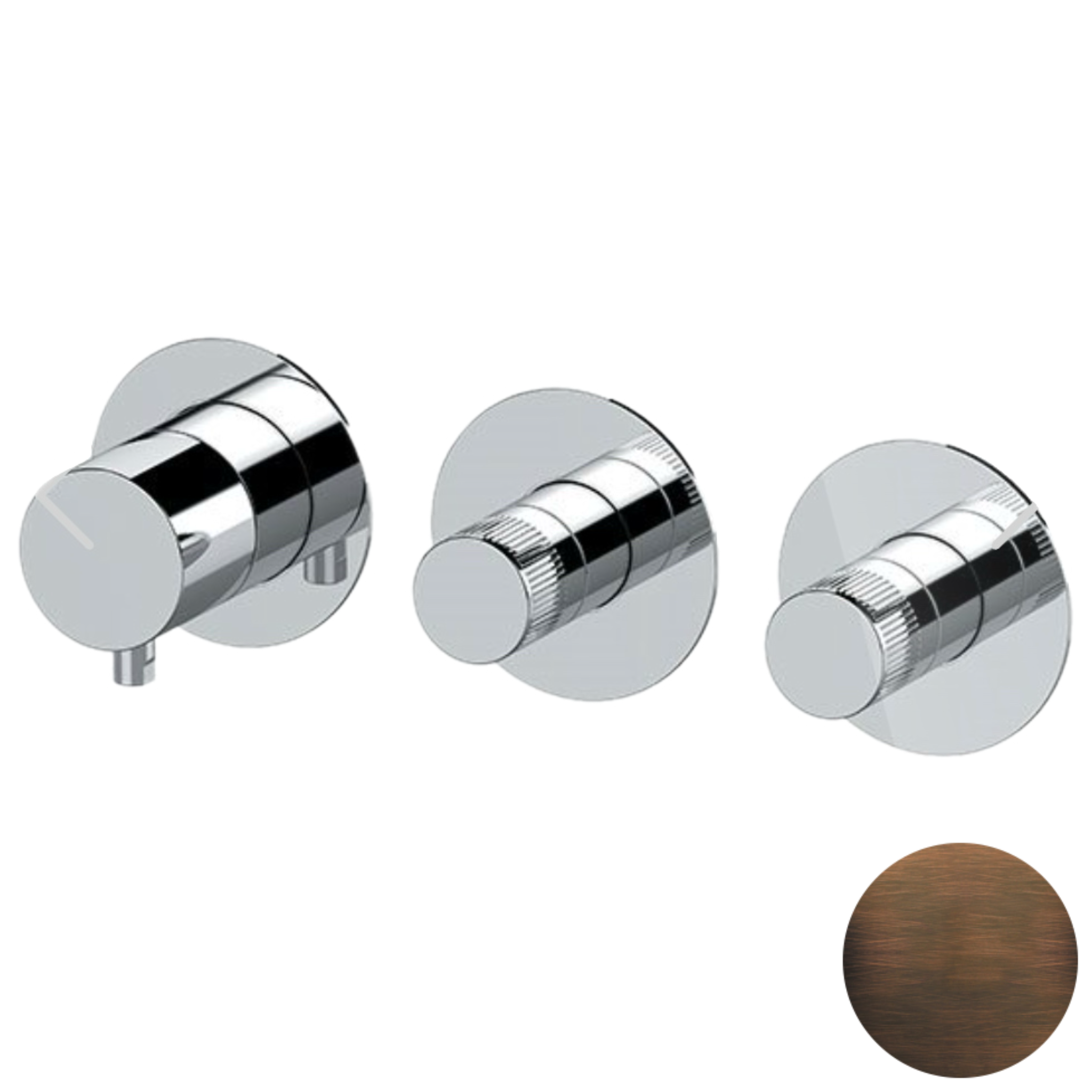 Смеситель для душа Remer X Style N98D2PWBBR, бронза масляная