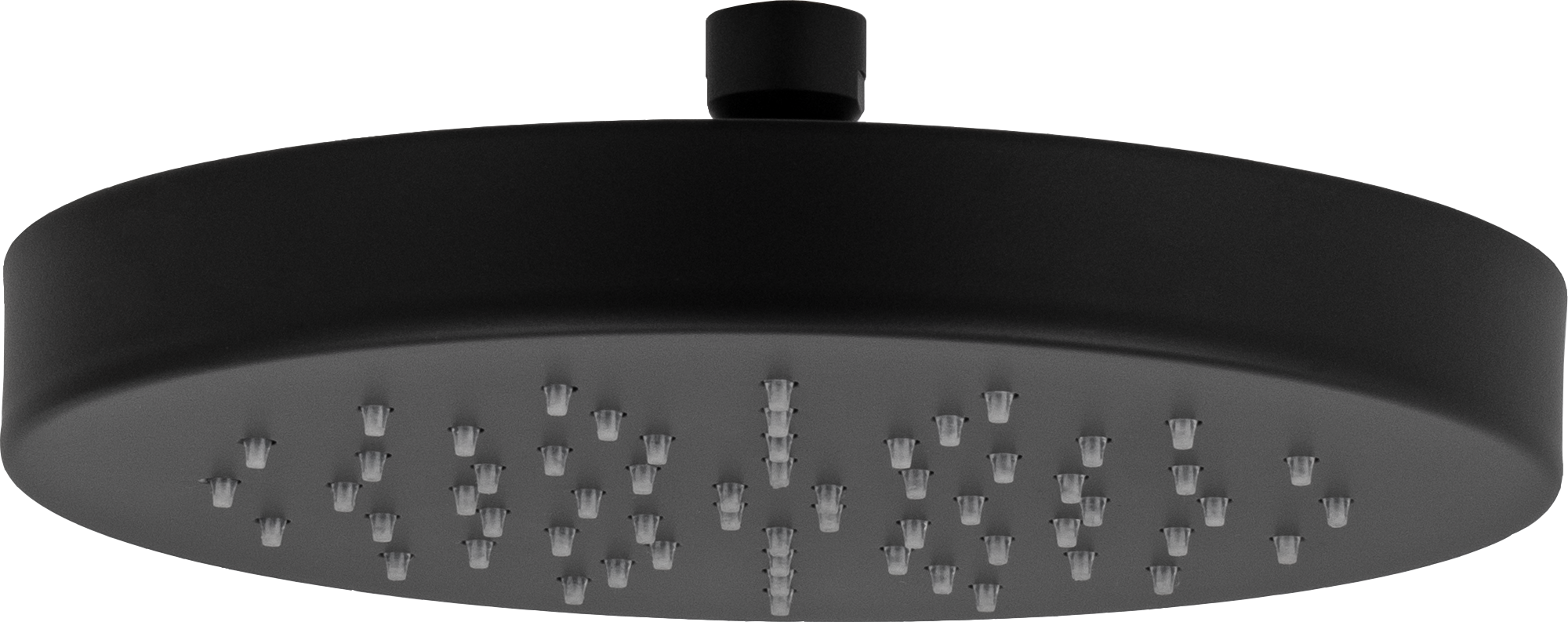 Верхний душ с шарнирным соединением 22 см Daniel A578H3CM2215, черный матовый