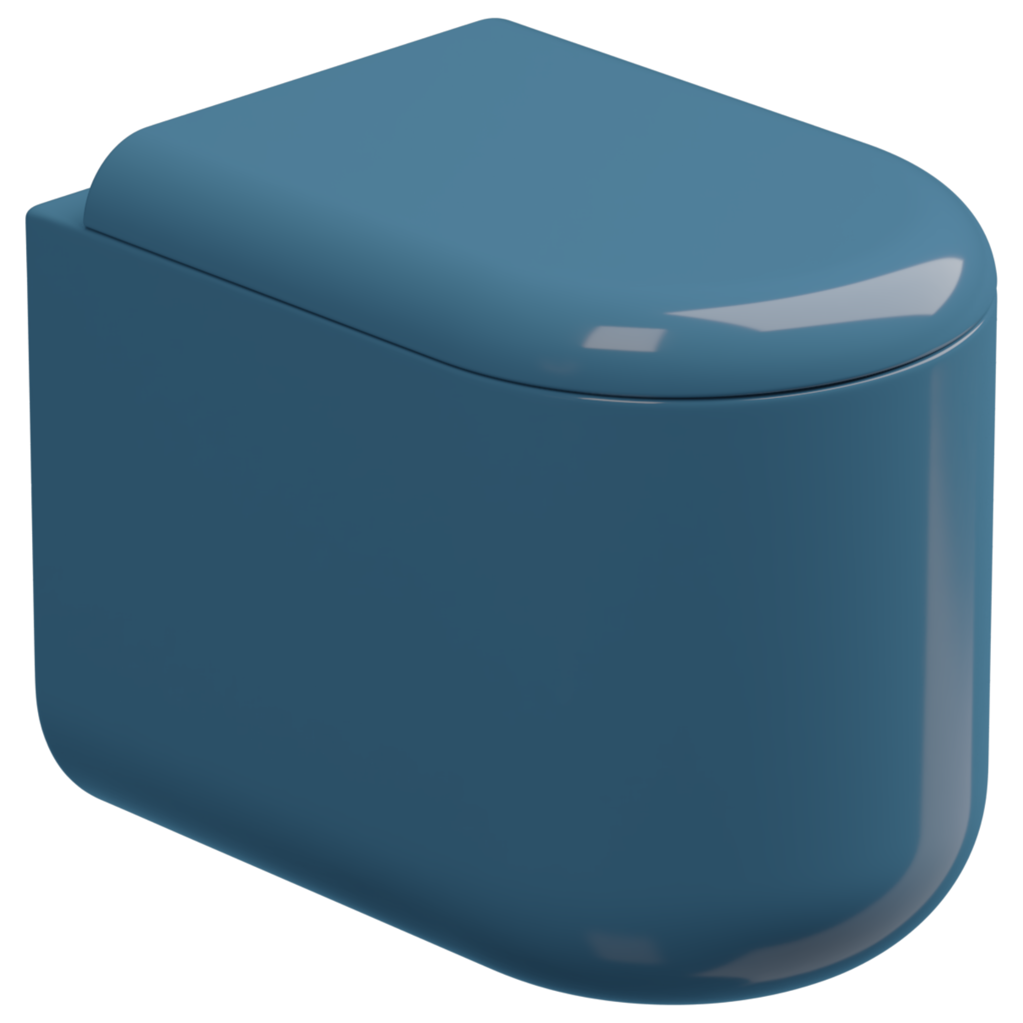 Чаша приставного унитаза Eco Clean (торнадо) GSG Ceramic Design PEWC01EC040, Denim Glossy