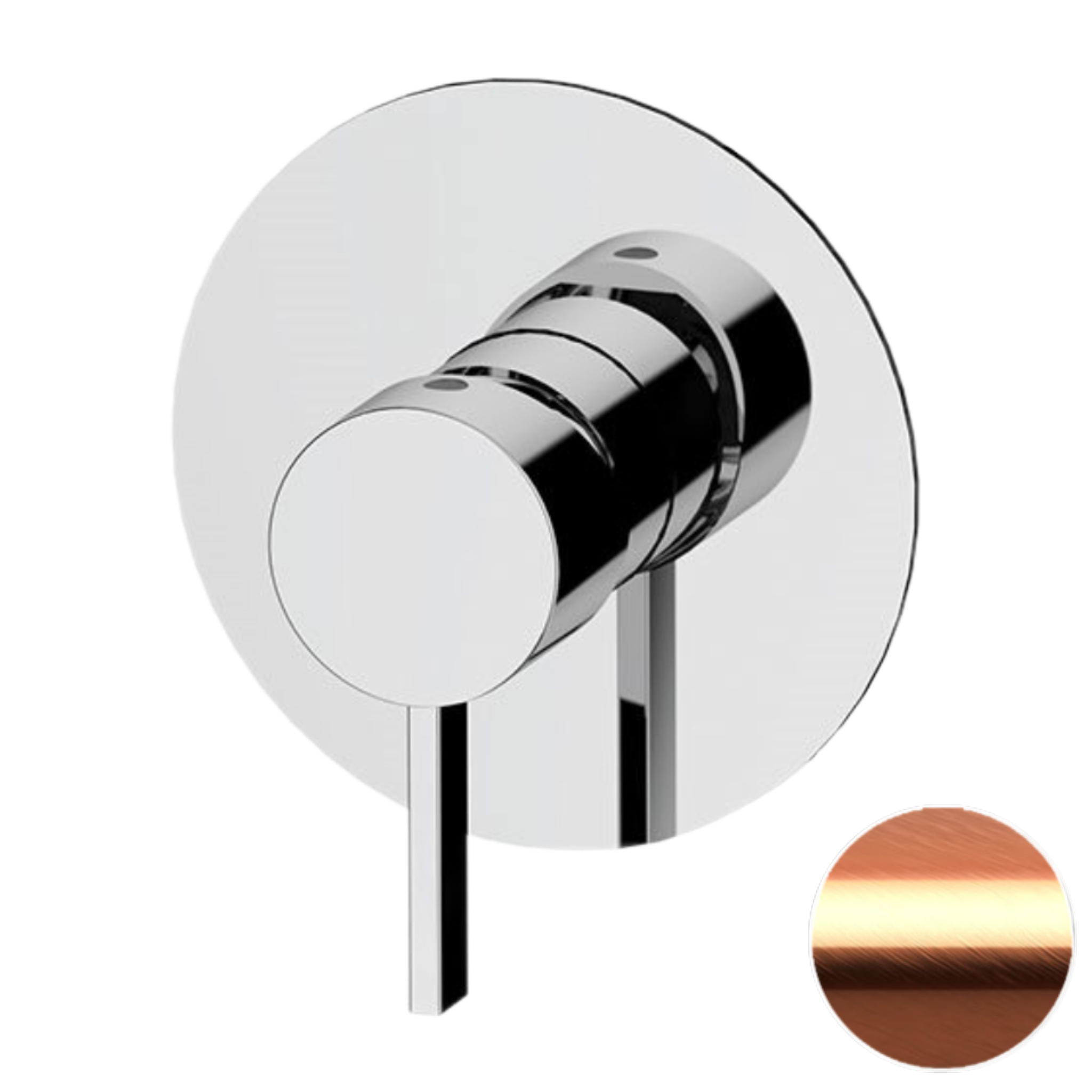 Смеситель для душа Remer Metrica MC30LRP, медь брашированная