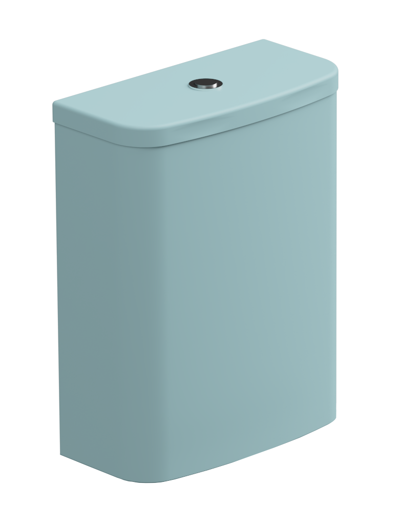 Бачок для напольного унитаза с механизмом смыва GSG Ceramic Design Like LKCIMBL037 + ACS82, Ice Matt