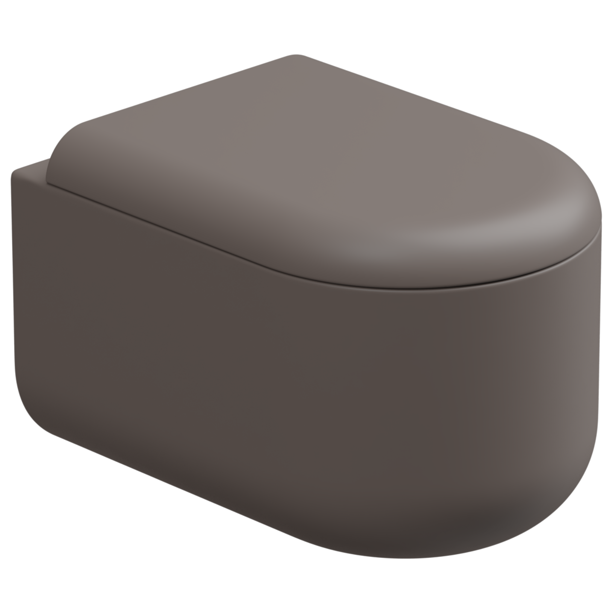 Чаша подвесного унитаза Eco Clean (торнадо) GSG Ceramic Design Petra PEWCSOEC029, Tortora Matt