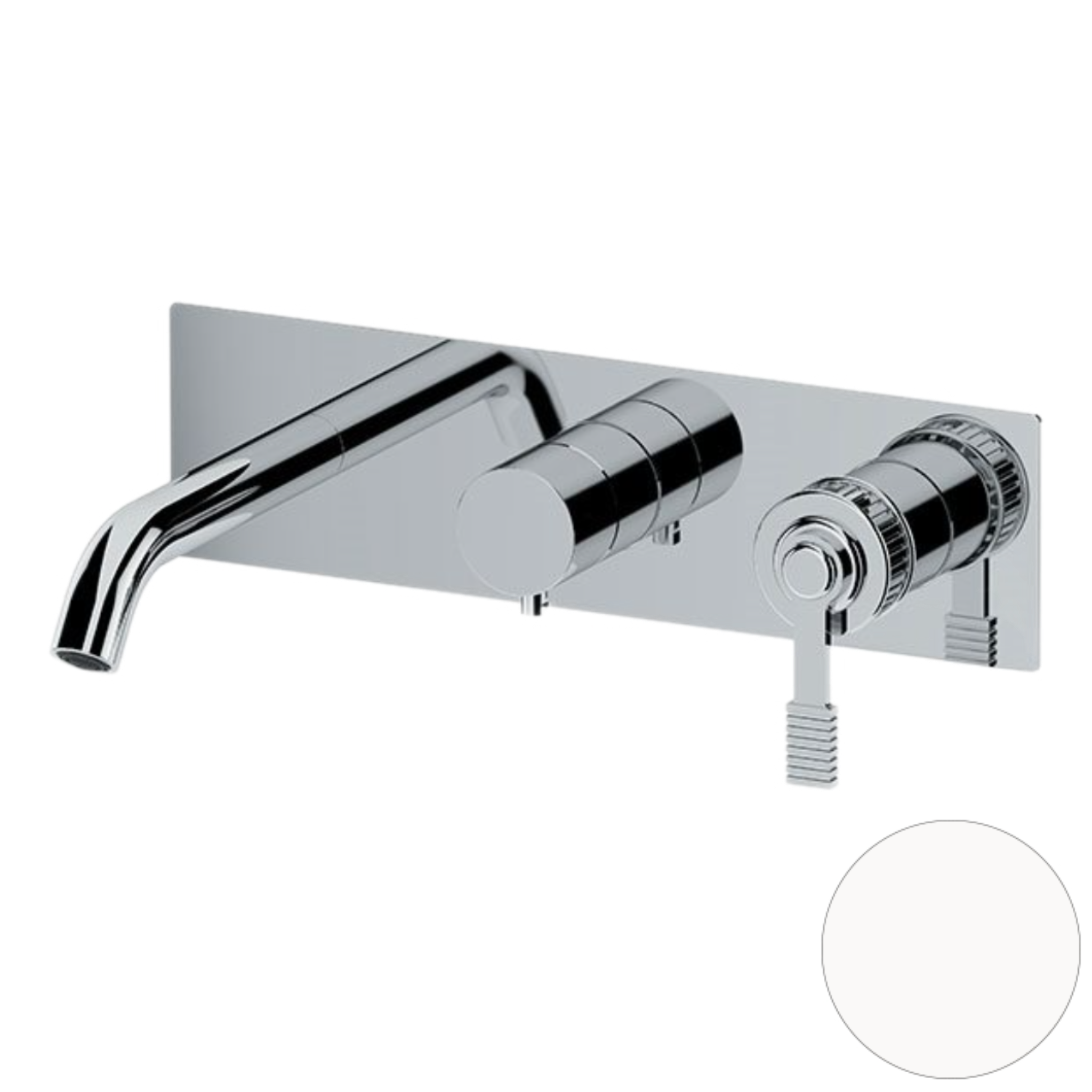 Смеситель для ванны Remer Atelier AL54D3WBBO, белый матовый