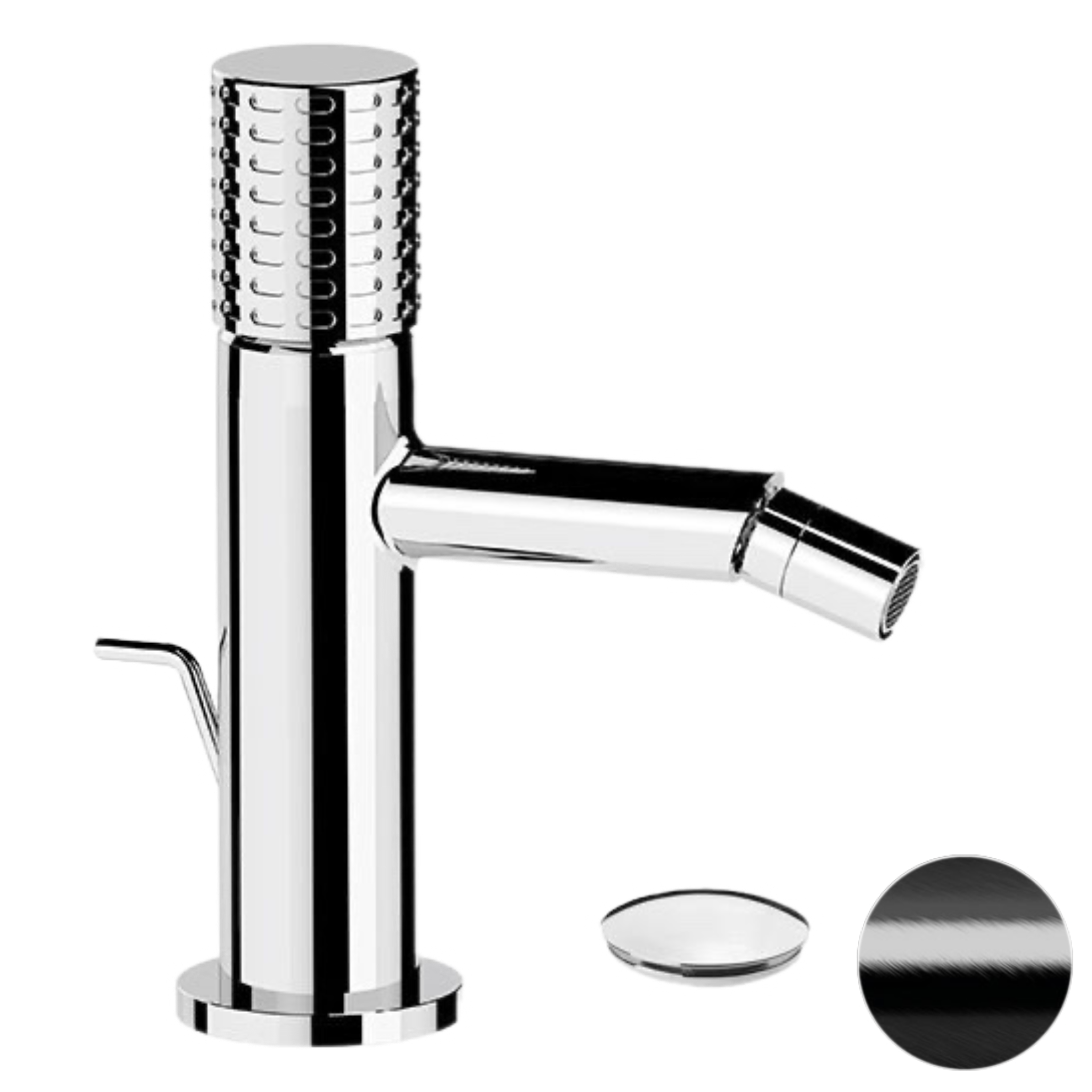 Смеситель для биде Remer Celebrity CEC20CFP, черный брашированный хром