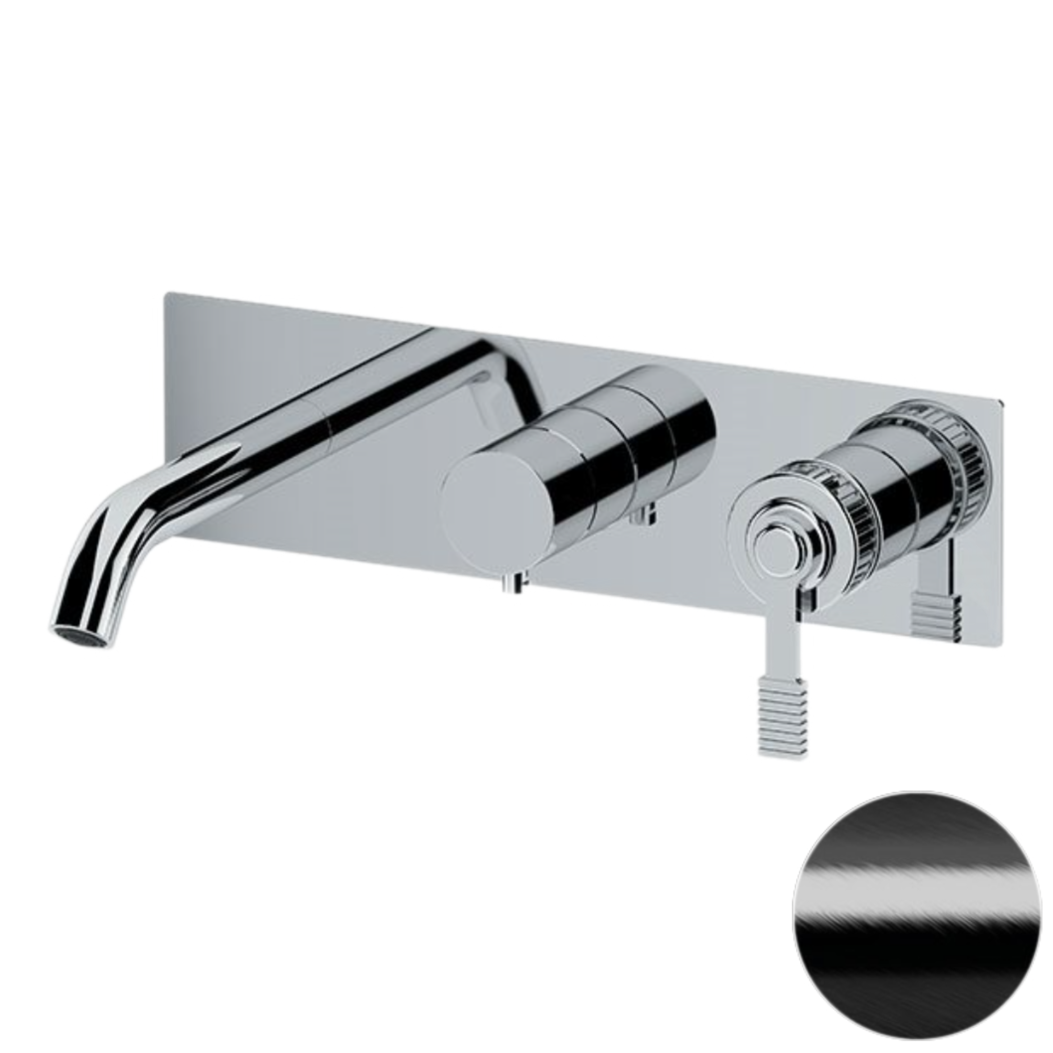 Смеситель для ванны Remer Atelier AL54D3WBCFP, черный брашированный хром