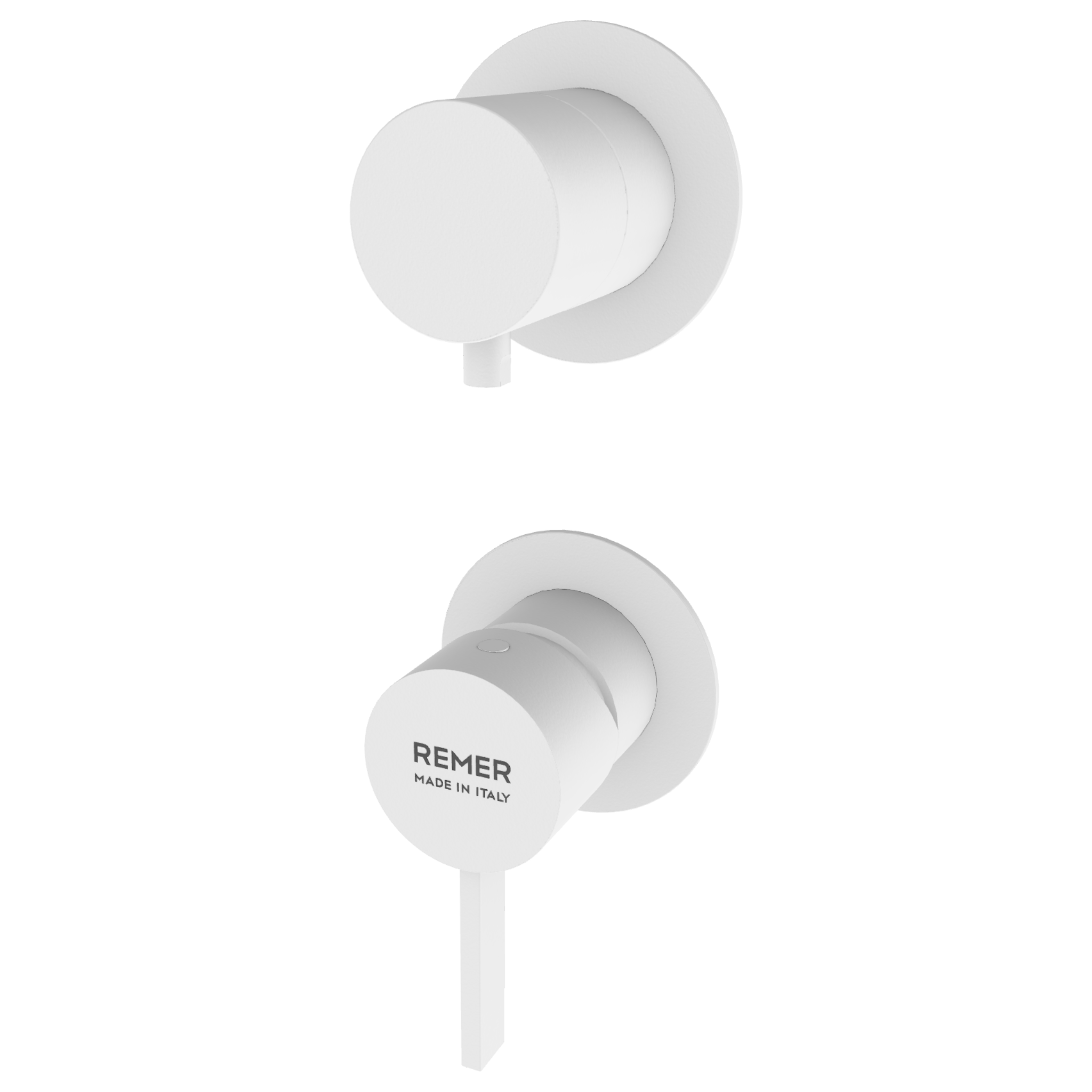 Смеситель для душа Remer Metrica MC93PWBBO, белый матовый