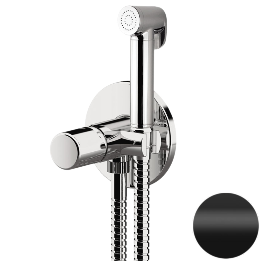 Гигиенический душ со смесителем Daniel Trilogy TG6454DC15, чёрный матовый