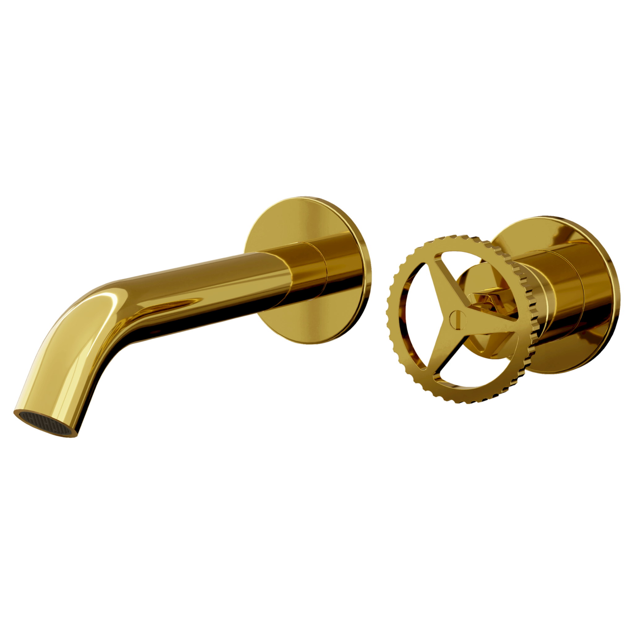 Смеситель для раковины Remer Chrono CH15PLDO, золото глянцевое