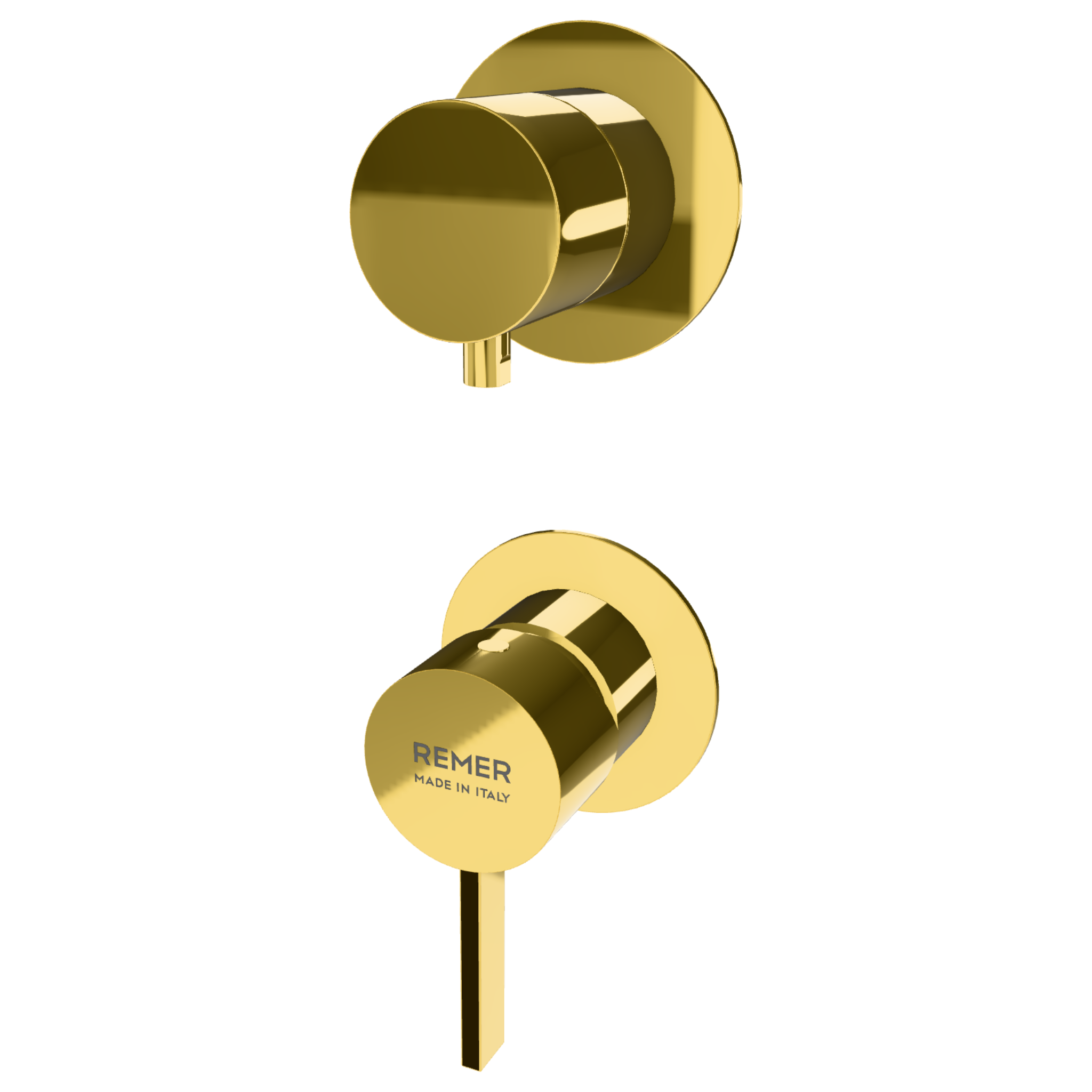 Смеситель для душа Remer Metrica MC92PWBDO, золото глянцевое