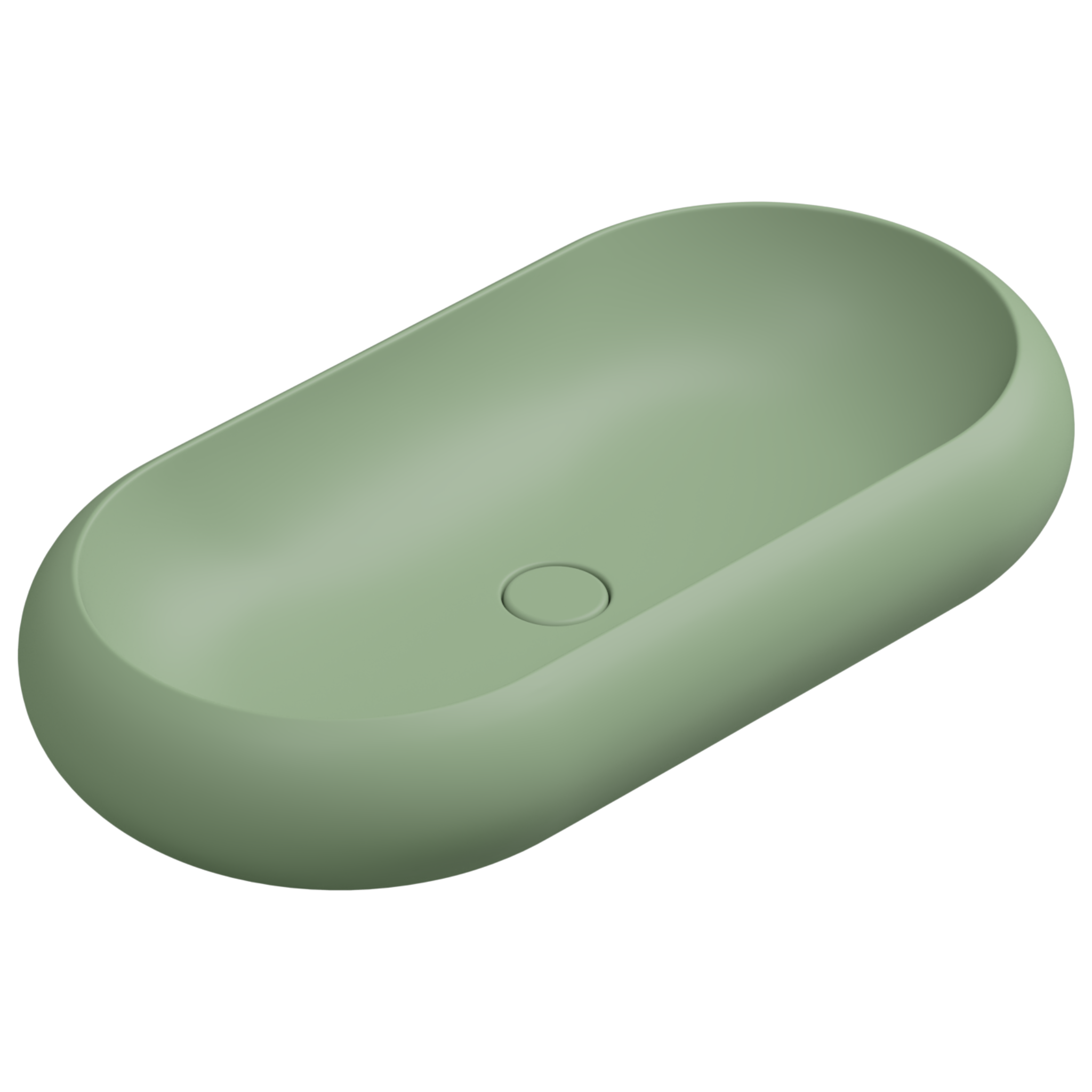 Раковина накладная 80x42 см GSG Ceramic Design Petra PELAV80031, Salvia Matt