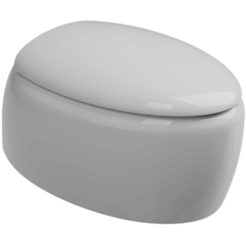 Подвесной унитаз с крышкой и креплением GSG Ceramic Design Touch RUTOWCSETSOSC000FI, белый глянцевый