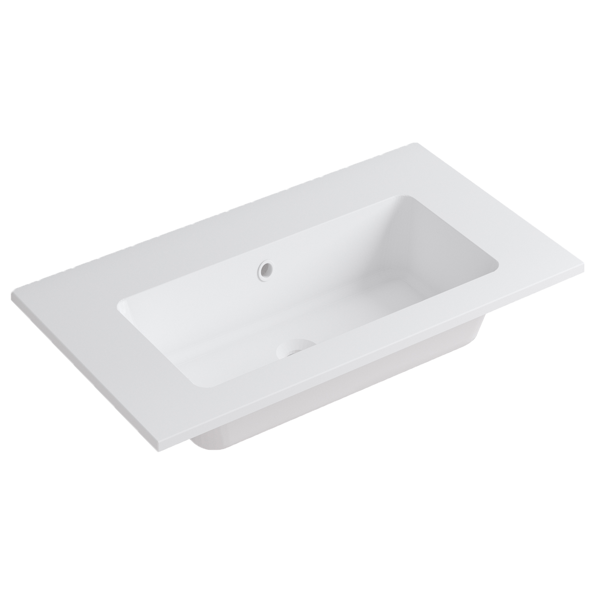 Раковина для тумбы 80 см Onsen 18M-080-CX-GBI, белая глянцевая