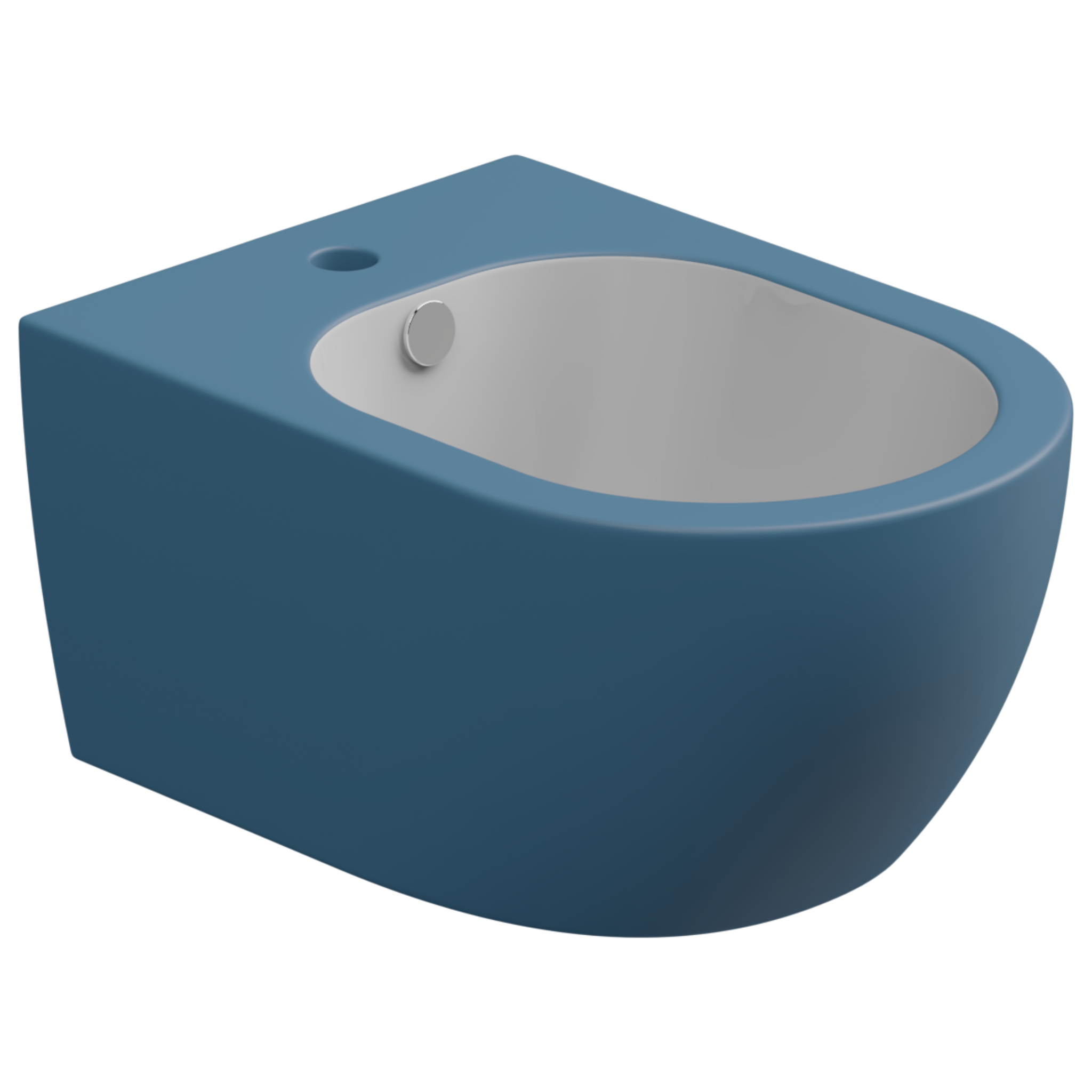 Биде подвесное биколор GSG Ceramic Design Like LKBISOBI000/027, White/Denim Matt