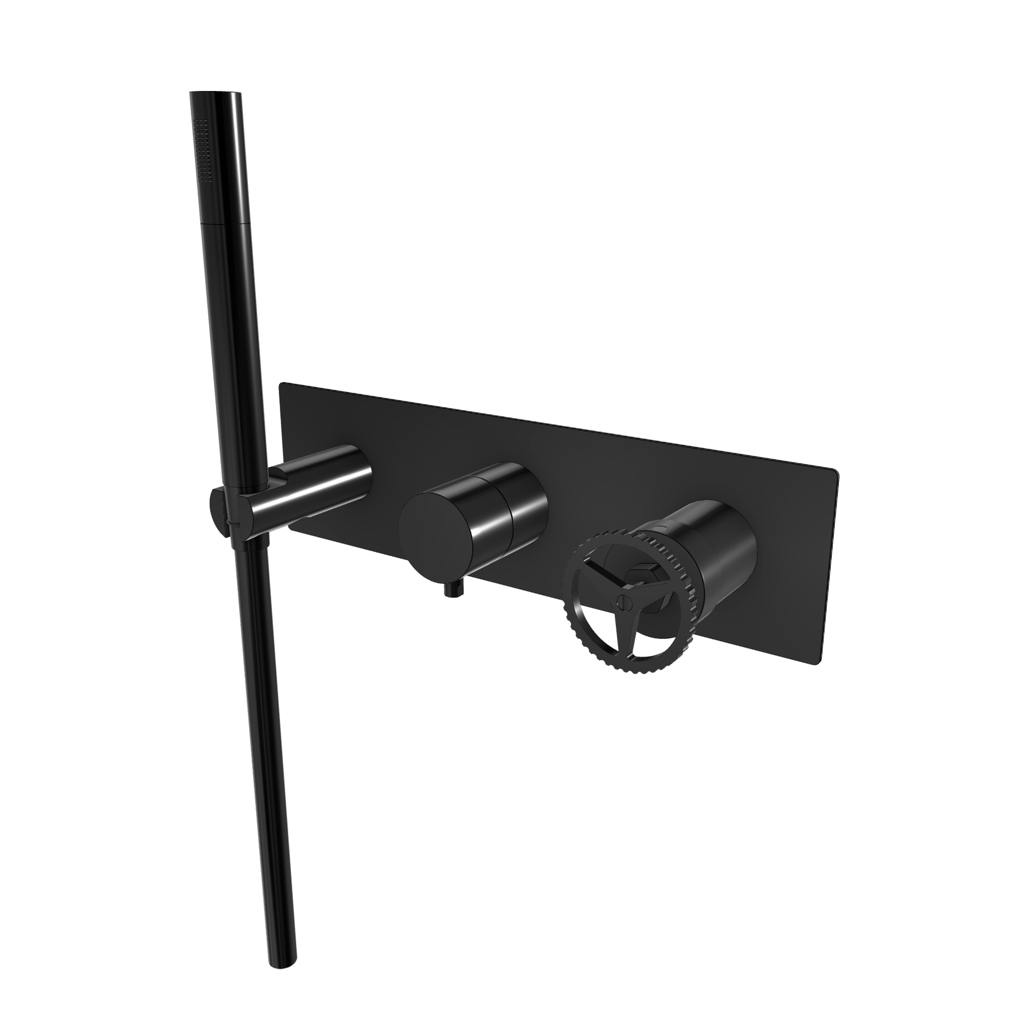 Смеситель для душа Remer Chrono CH97D3WBCFP, черный брашированный хром