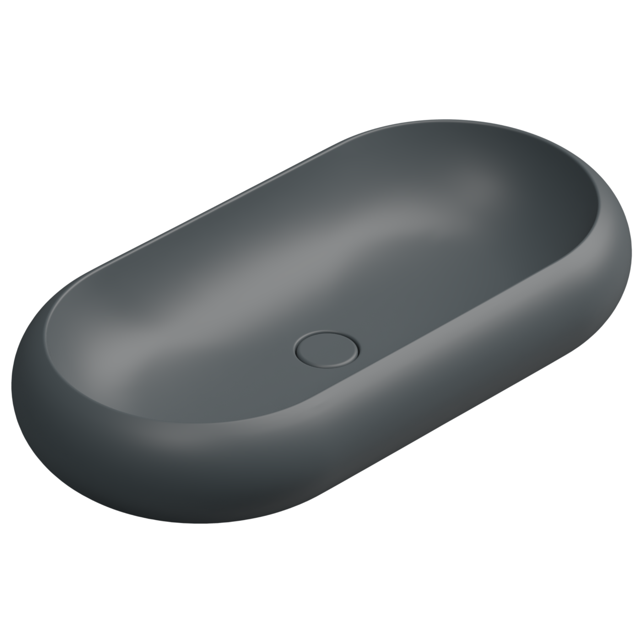 Раковина накладная 80x42 см GSG Ceramic Design Petra PELAV80028, Ebano Matt